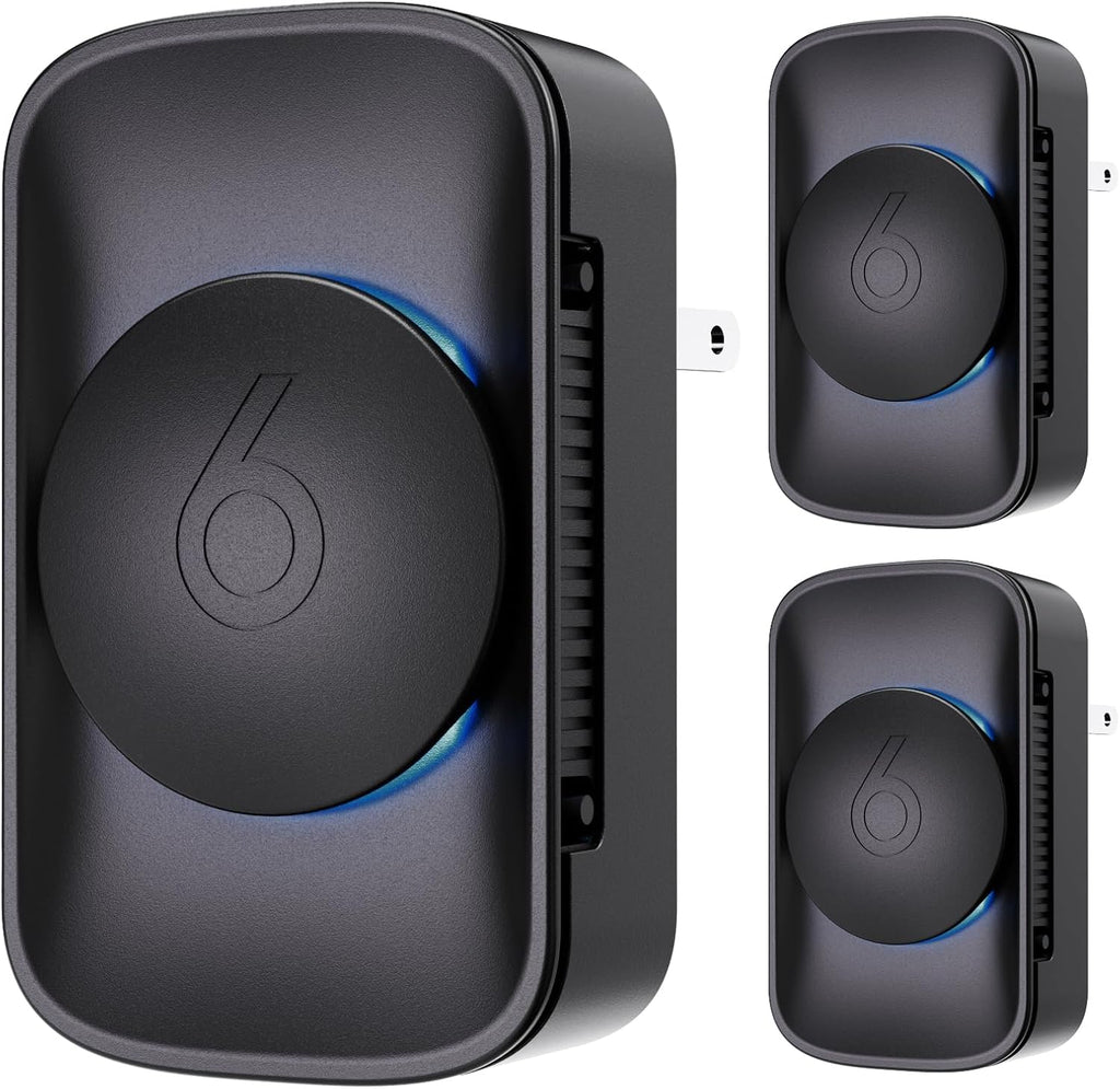 Air Ionizers for Home (3 Pack), Negative Ion Generator, Quiet Air Freshener for Bedroom Kitchen Office,Portable Plug in Air Filter Odor, Smoke Dust, Pets, Eliminator, Mini Air Cleaner