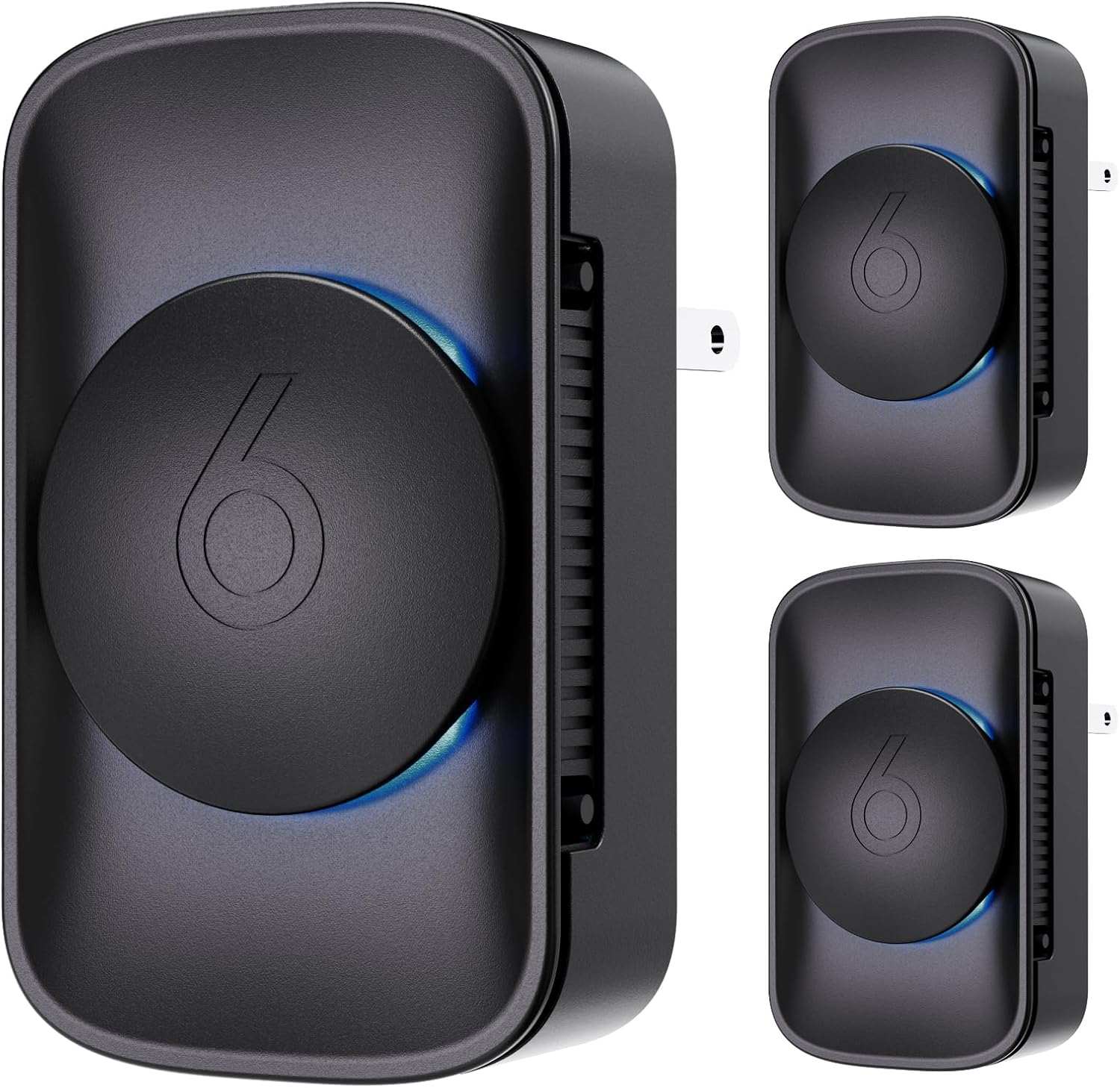 Air Ionizers for Home (3 Pack), Negative Ion Generator, Quiet Air Freshener for Bedroom Kitchen Office,Portable Plug in Air Filter Odor, Smoke Dust, Pets, Eliminator, Mini Air Cleaner