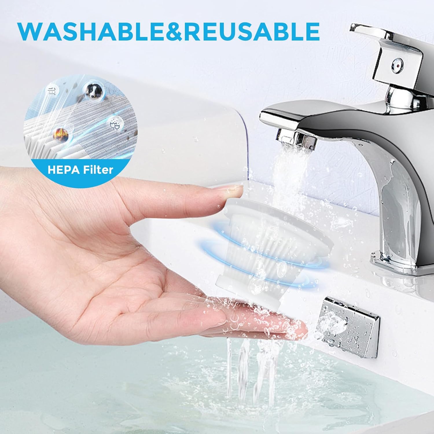 Car Vacuum,2 Suction Modes,Portable Mini Cordless Cleaner with 20000pa Suction Power,Type-C Charge,with Handheld Vacuum for Home,Car, Office Desk, Keyboards