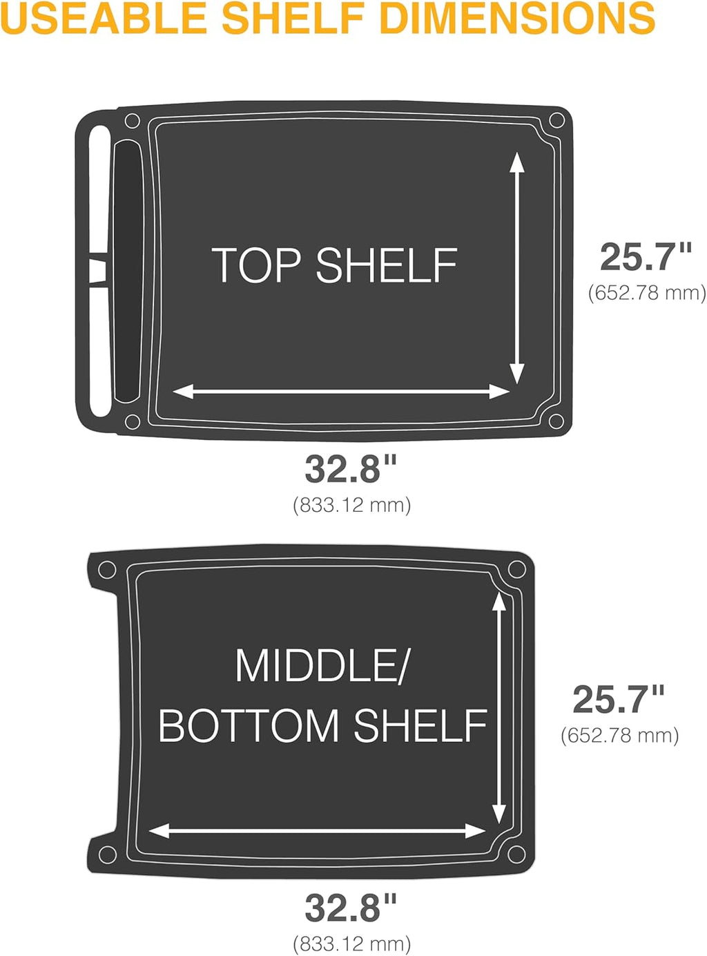 Metro myCart Plus Utility Cart - Choose-Your-Height Adjustable Heavy Duty Rolling Cart for Home, Commercial and Industrial Use - 3-Shelf, 500 lbs Capacity - 27.7" W x 40.25" L x 36.8-40.8" H - Black