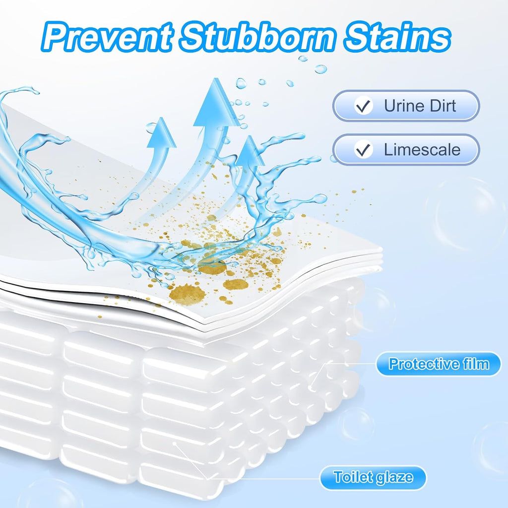 KIISIISO Toilet Bowl Cleaner Tablets 100 PACK, Automatic Bleach Toilet Tank Cleaners, Bathroom Long-Lasting Freshness, Slow-Releasing Powerful Deodorizing & Descaling