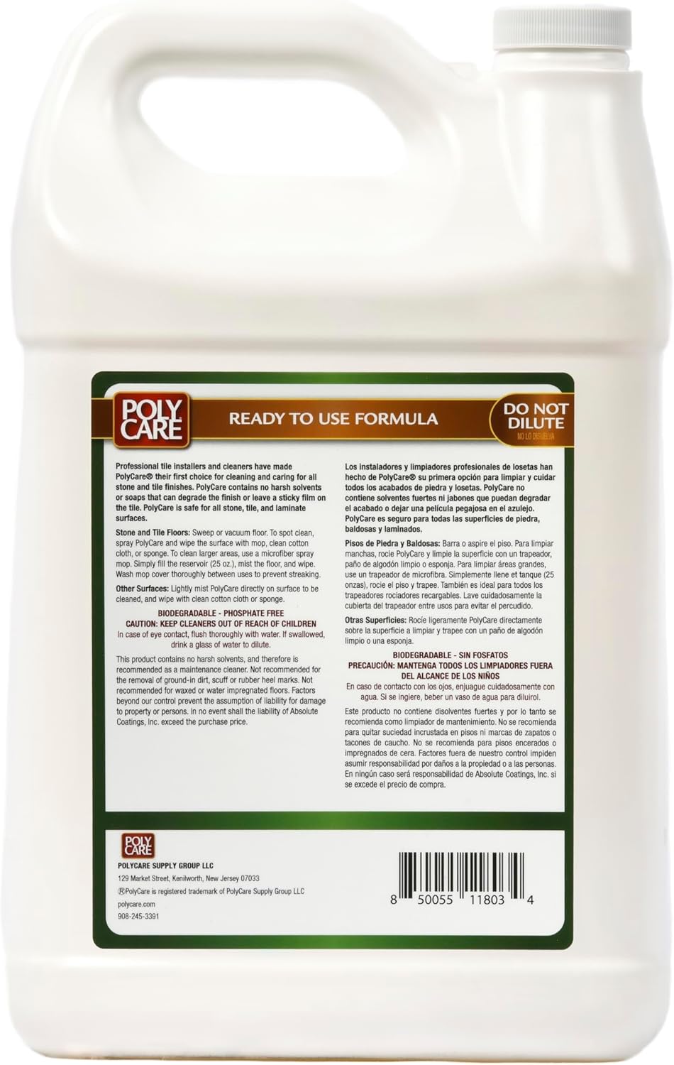 Stone & Tile Floor Cleaner Refill - 128 fl oz - Fresh- Refill for Spray Mops and Spray Bottles - Residue-Free Floor Cleaning Solution for Stone & Tile or Laminate Floors