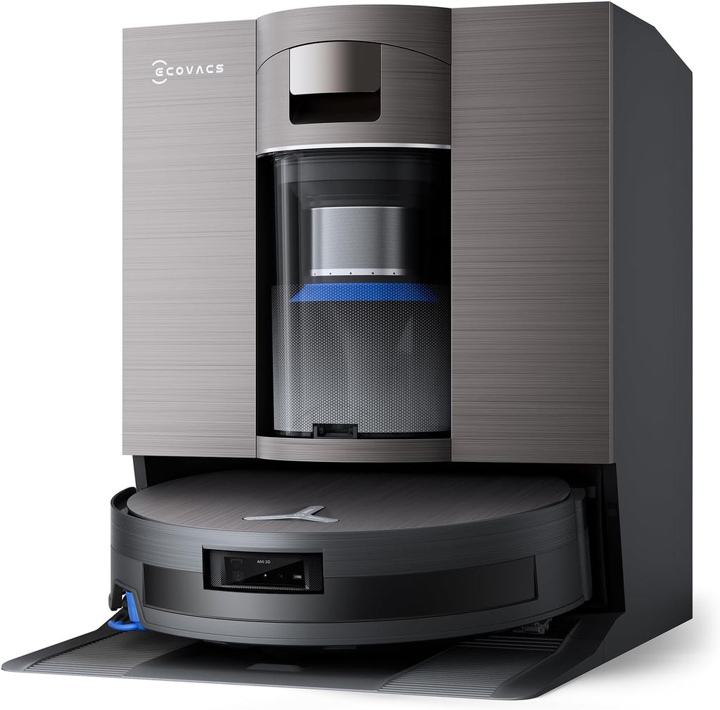 ECOVACS DEEBOT X11 OmniCyclone Robot Vacuum and Mop, PowerBoost Charging, OZMO Roller 2.0 Instant Self-Washing Mop, 19,500Pa Blast Suction, Bagless OmniCyclone Station, AIVI 3D Smart Navigation