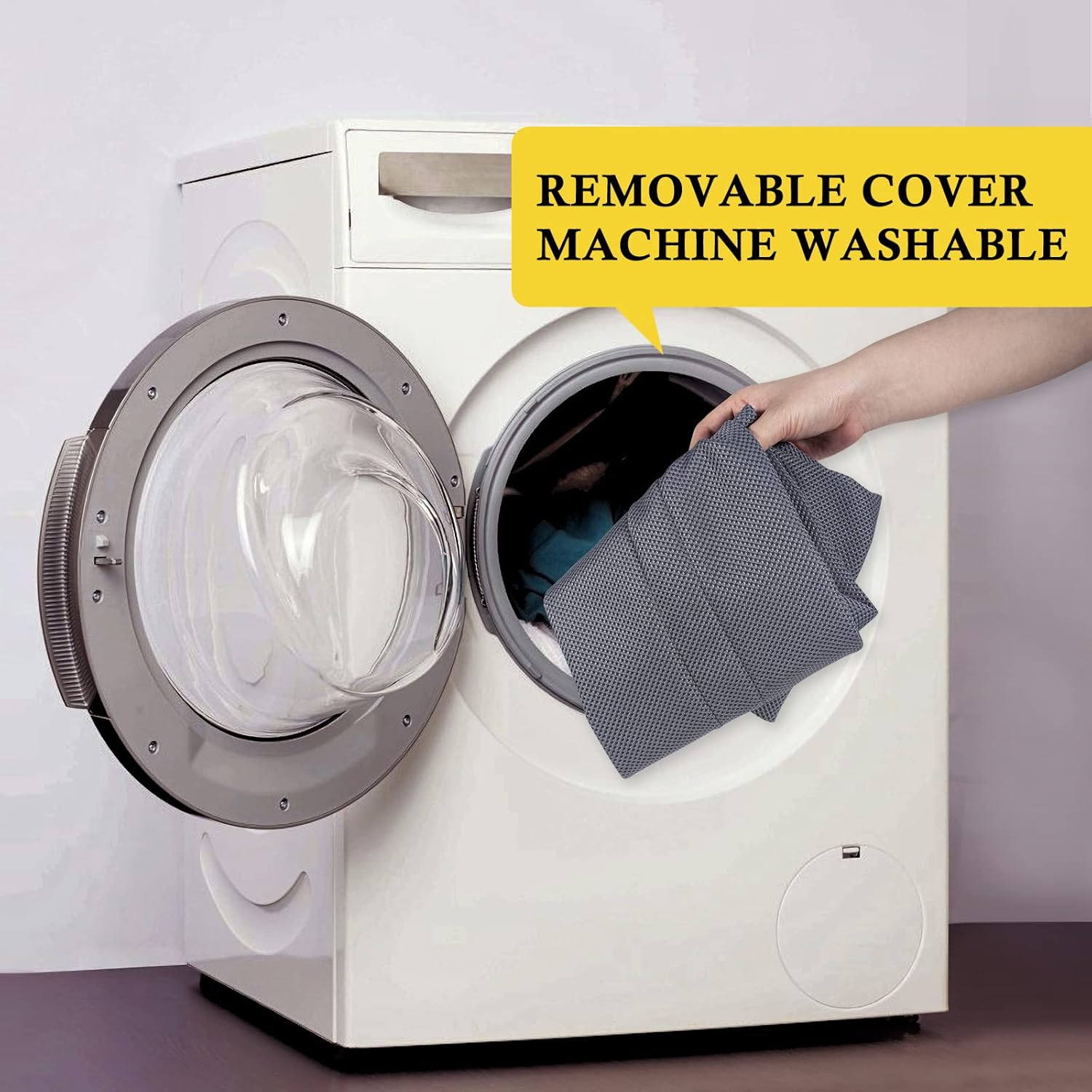 fowong 2 Pack Door Draft Stopper 30" Adjustable Under Door Noise Stopper for Bottom of Doors, Soundproofing Draft Guard, Grey