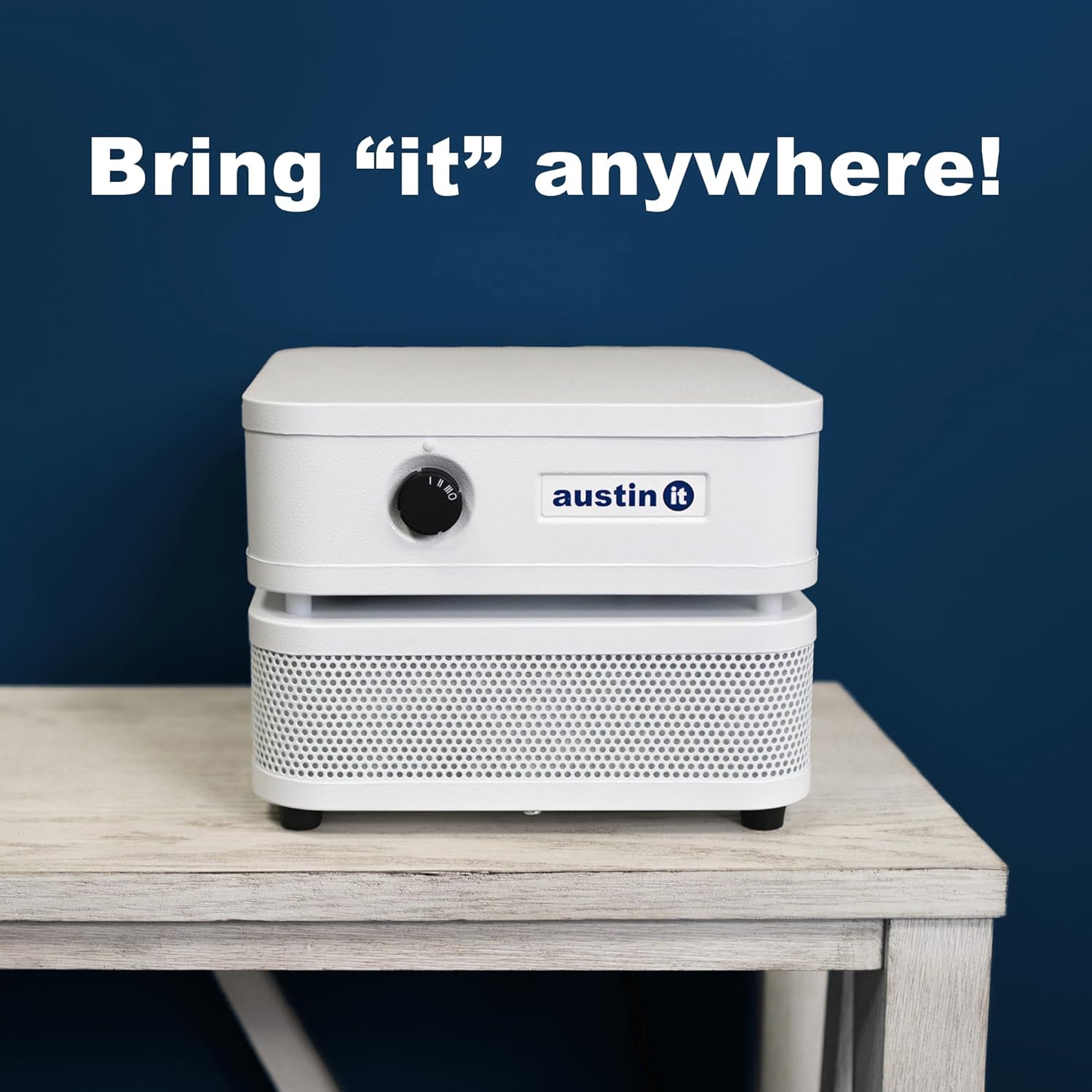 Austin Air it Personal Air Purifier - Sleek Allergy Air Purifier for Office & Room - Capturesf Particles Bedroom Purifier Air Filter - Stylish Tabletop Purifier for Dust, Model C100C1