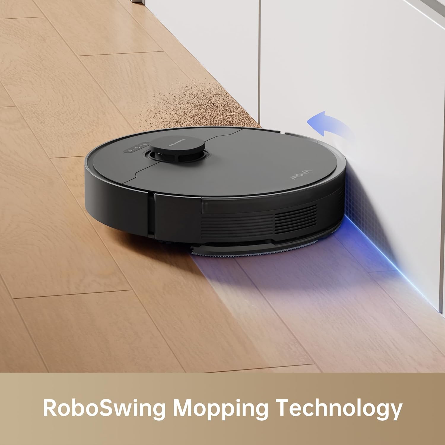 MOVA S10 Robot Vacuum Cleaner with 7000Pa Suction, 260 Mins Run Time, Liftable Brush, Self-Charging Robotic Vacuum Cleaner for Home, Pet Hair, Hard Floors, App & Voice Control