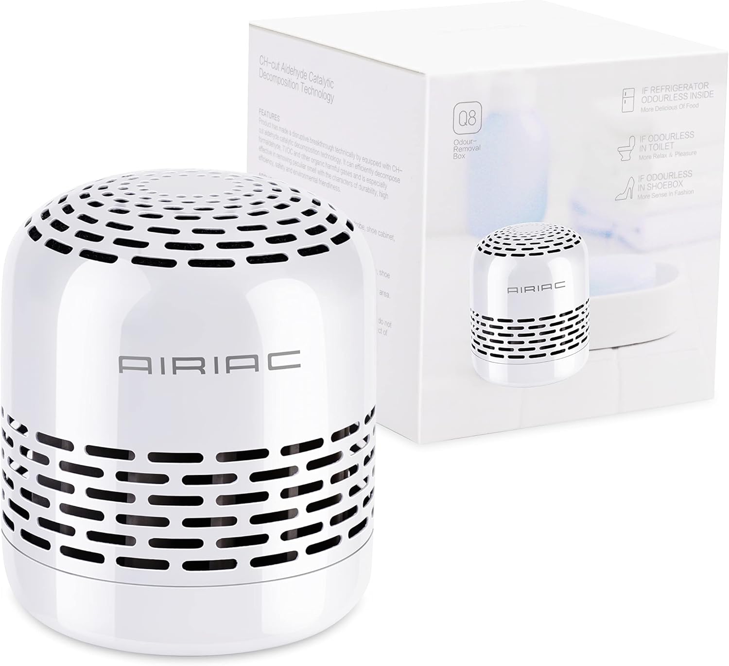 Fridge Deodorizer,10-Year Refrigerator Deodorizer Odor Eliminator,Replaces Baking Soda for Fridge and Freezer Absorber Charcoal Bags