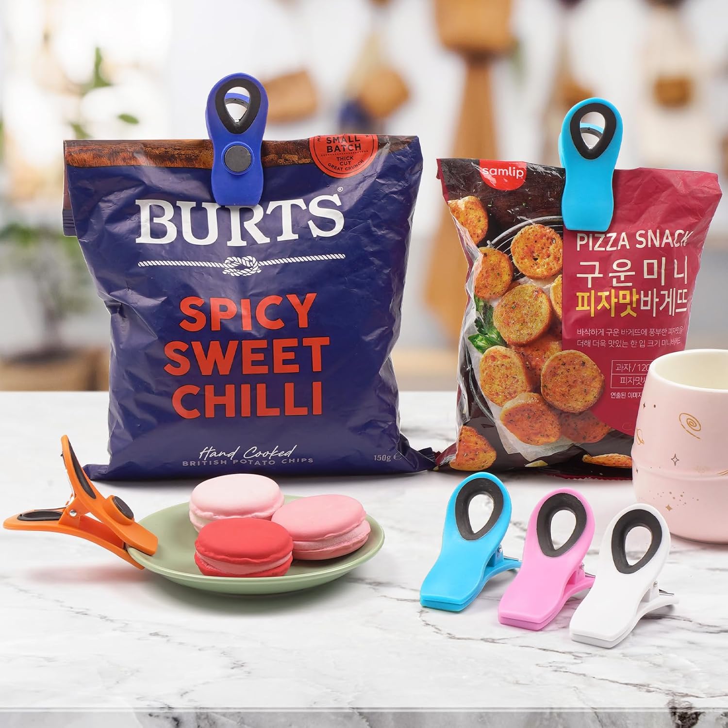 10 Pack Magnetic Chip Clips, Bag Clips, Chip Clip, Clip for Food Packages