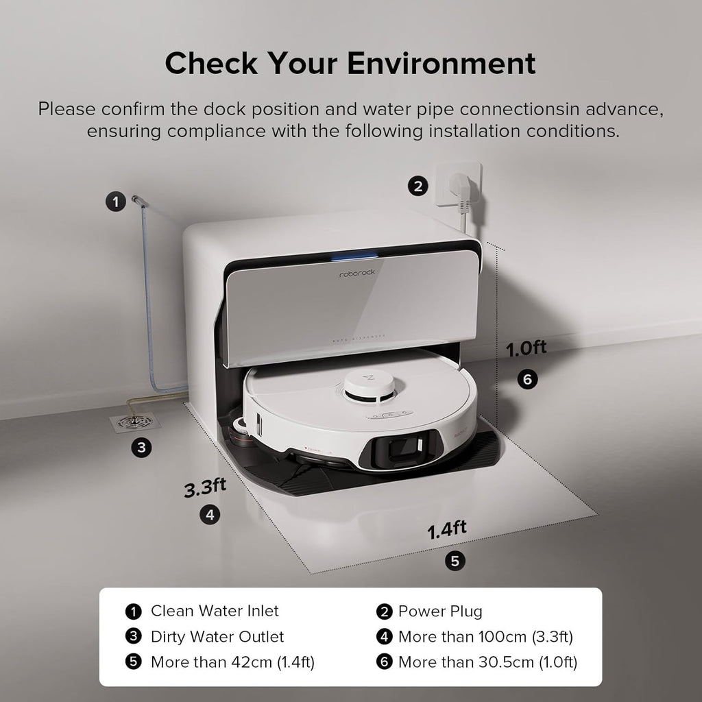roborock S8 MaxV Ultra with Refill & Drainage System Robot Vacuum and Mop, FlexiArm Design, Auto Mop Washing&Drying, 10000Pa Suction, Obstacle Avoidance, 20mm Auto Mop Lifting, Smart Dirt Detection