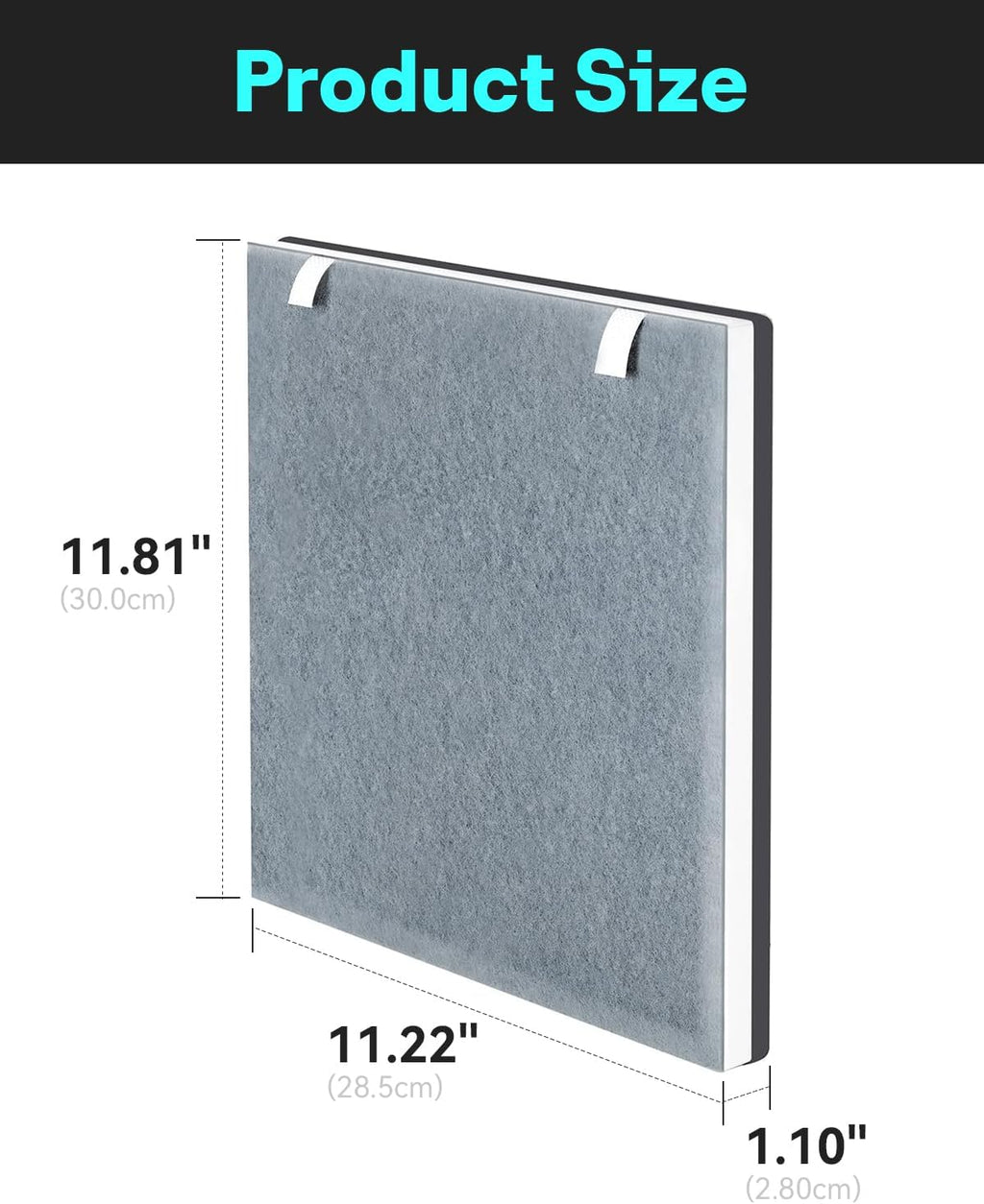 Leemone Vital 100 Replacement Filter Compatible with LEVOIT Vital100 Air Purifier and VAVA VA-EE004 Air Purifier, 3-in-1 True HEPA High-Efficiency Activated Carbon, Vital 100-RF, 3 Pack