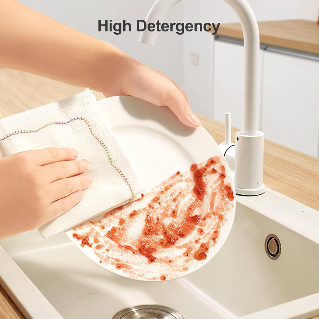 JOYMOOP Cleaning Cloths, Reusable Multi-Purpose Cleaning Rags, Highly Absorbent Kitchen Dish Towels, Quick Drying, Counters & Washing Dishes,11" x11" - 2pcs