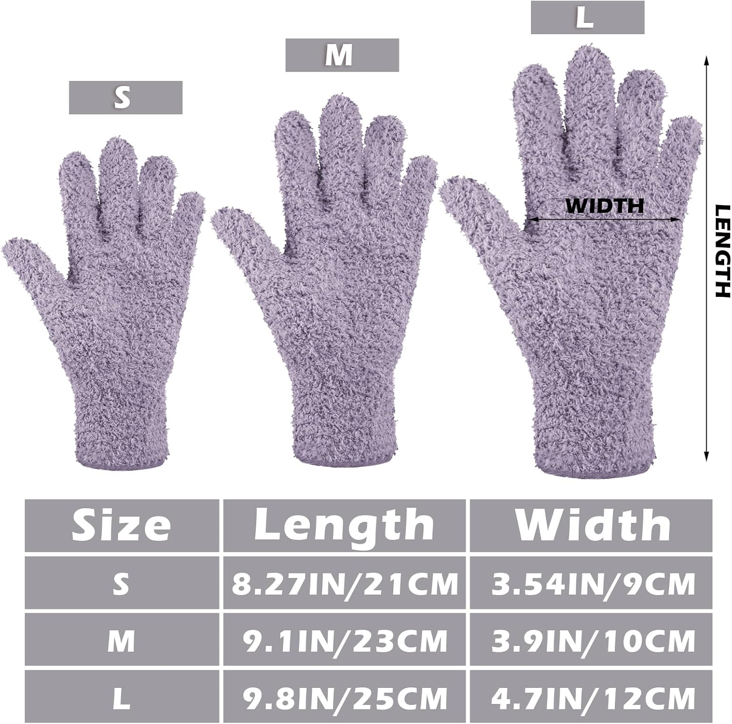 Patelai 3 Pairs Microfiber Plant Dusting Gloves Leaf Cleaning Gloves for Indoor Plants, Blinds, Furniture, House(Small,Pink, Nude, Light Purple)