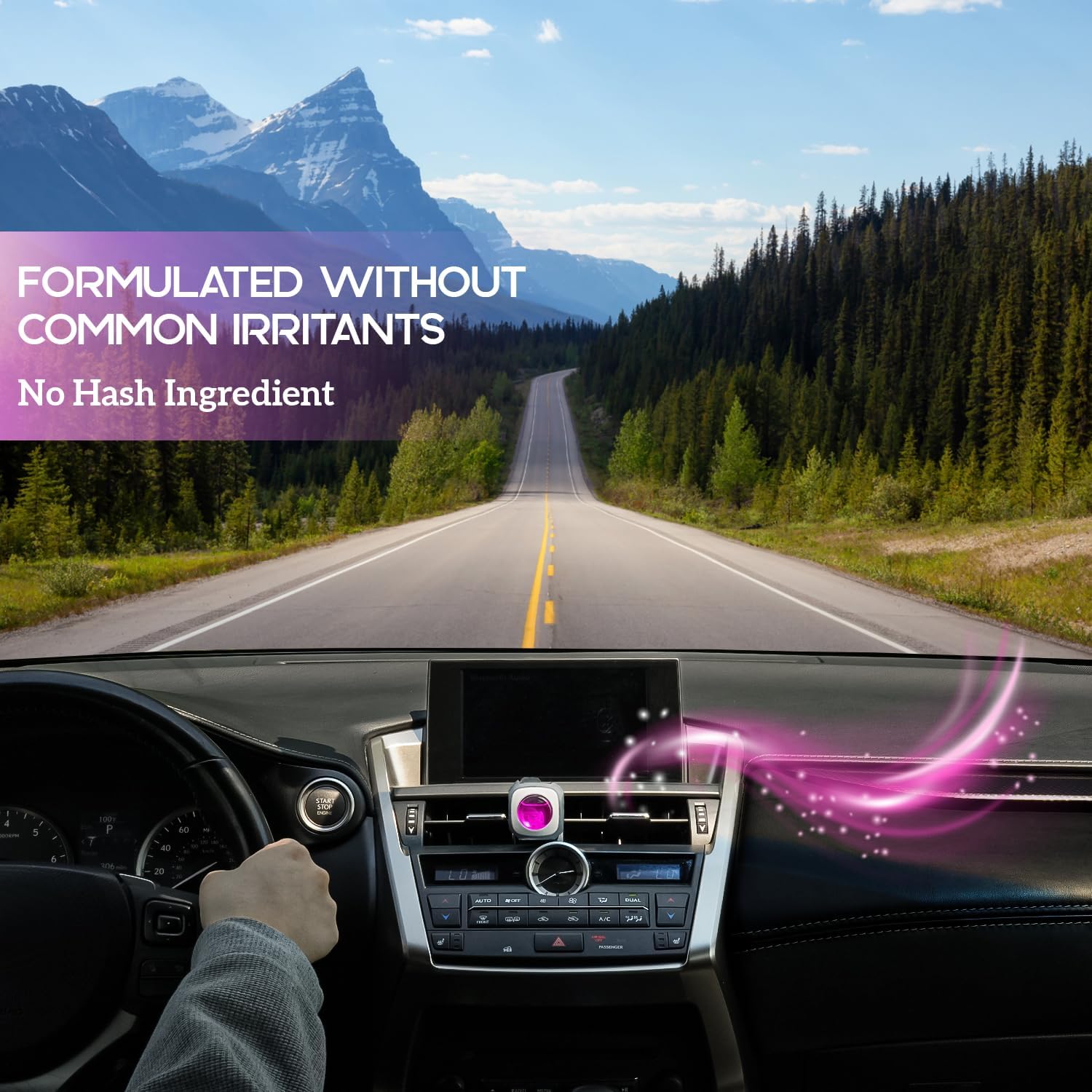 Air Jungles Flora Bliss Scent Car Air Freshener Clip, 6 Vent Clips, 4ml Each, Long Lasting Air Freshener, Up to 180 Days Car Refresher Odor Eliminator