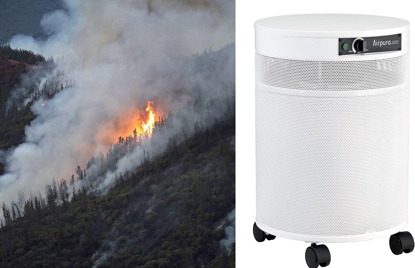 Airpura V600 Air Purifier for Home, V600 True HEPA Filter, Helps to eliminate thousands of airborne particles from air