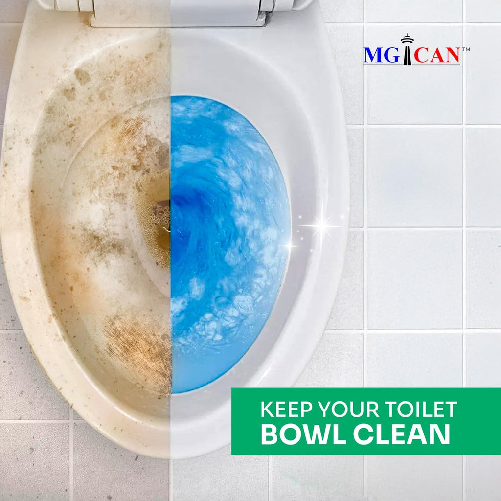 MGICAN Patented Automatic Toilet Cleaning System(ATCS) | Non-Toxic | Bleach Free & Long-Lasting | In Tank Toilet Bowl Cleaner | Cleans & Removes Stains in Every Flush| UL-Certified, 1 Pack