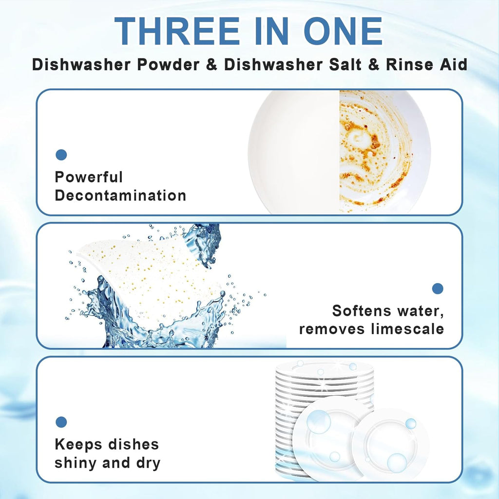 Upgraded Eco Dishwasher Detergent Sheets Up To 32 Loads, Unscented Plastic Free Dishwashing Soap Strips With High Efficient Solid Enzyme, Leaving Dishes Sparkling Clean