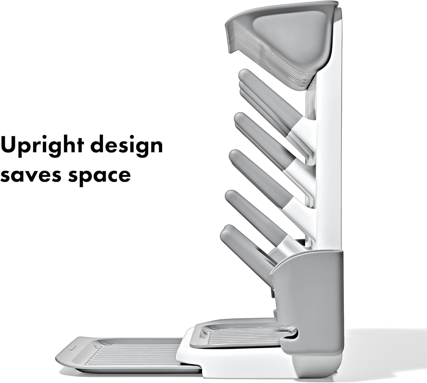 OXO Tot Expandable Drying Rack – Space-Saving Drying Rack | Newborn and Baby Essentials | Breastfeeding Essentials | Dry Baby Bottles | Save Space in Kitchen