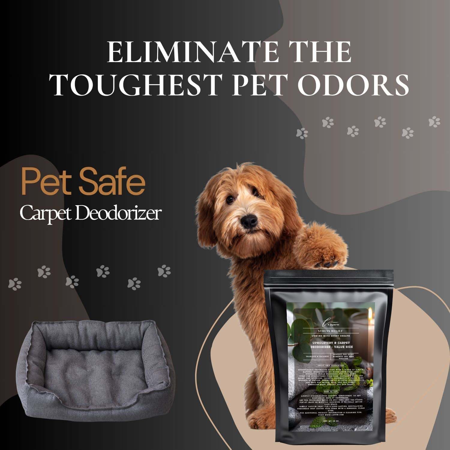 Stress Relief Carpet Freshener Powder Refill 36 oz | Powerful Odor Eliminator for Home | Upholstery Deodorizer | Carpet Deodorizer | Pet Urine | Cat Litter Box