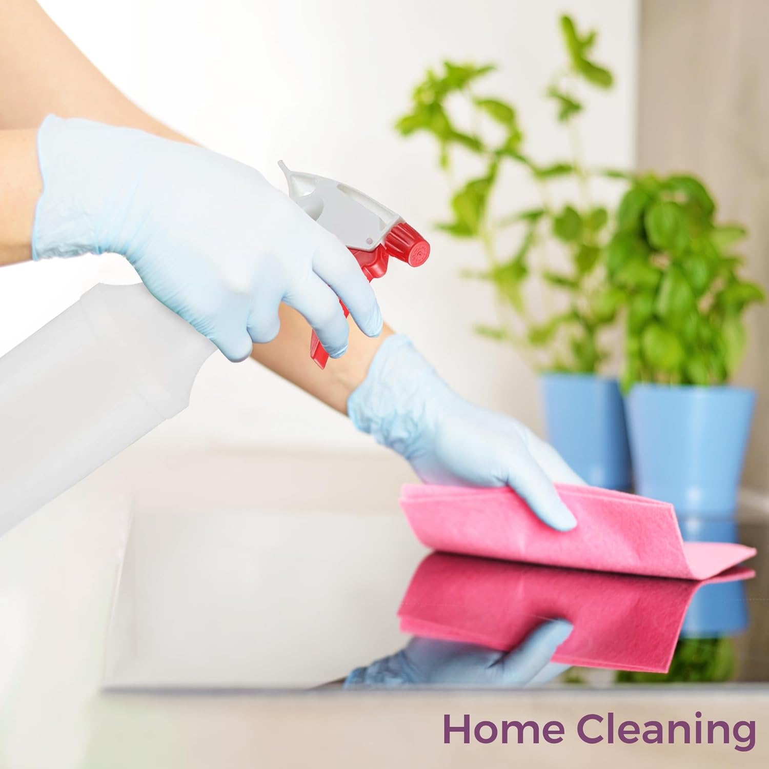 DilaBee Plastic Spray Bottle (2 Pack) - 16oz Empty Spray Bottles for Cleaning, Gardening & Grilling - Leakproof & Adjustable Nozzle Water Spray Bottle - Heavy Duty & BPA Free Plastic Spray Bottles