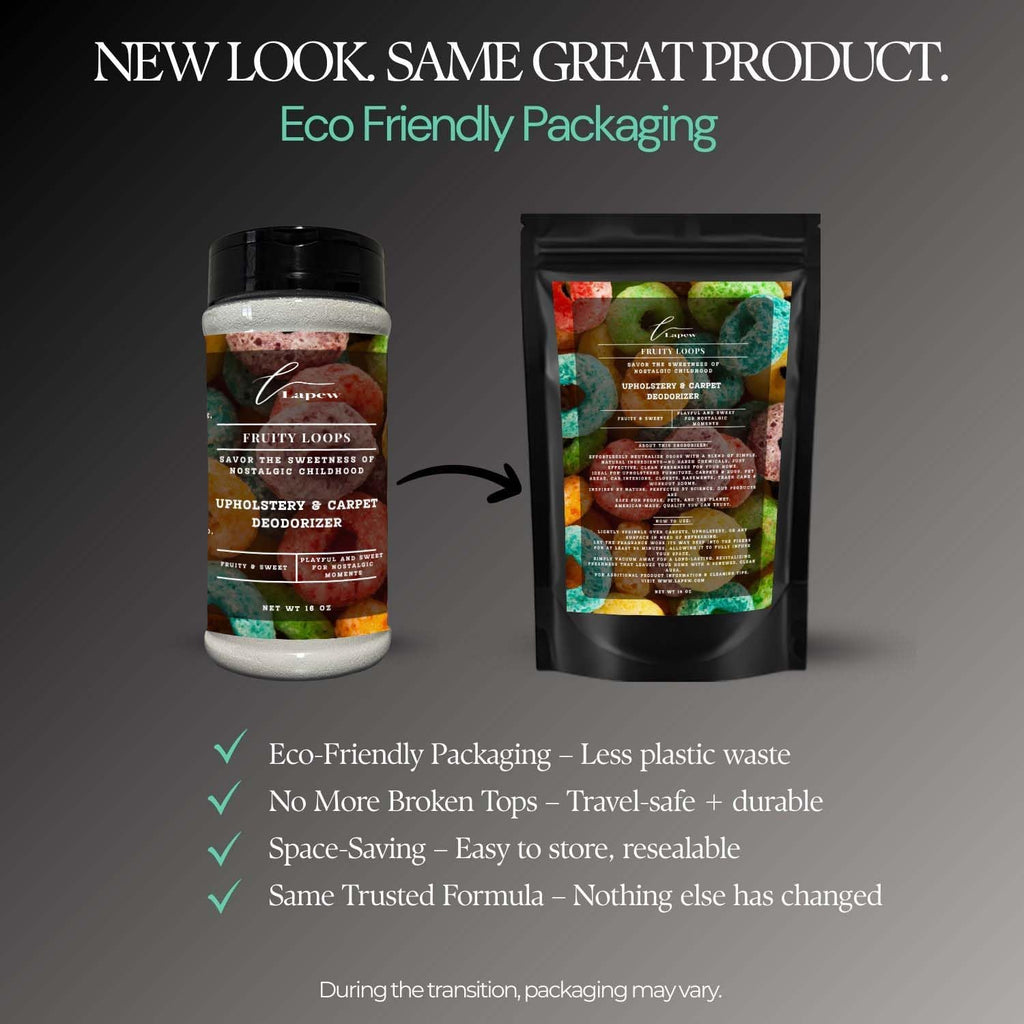 Fruity Loops Carpet Freshener Powder: Powerful Odor Eliminator for Home, Upholstery Deodorizer, Carpet Deodorizer, Pet Urine, Cat Litter Box - Fruity Loops Fragrance.