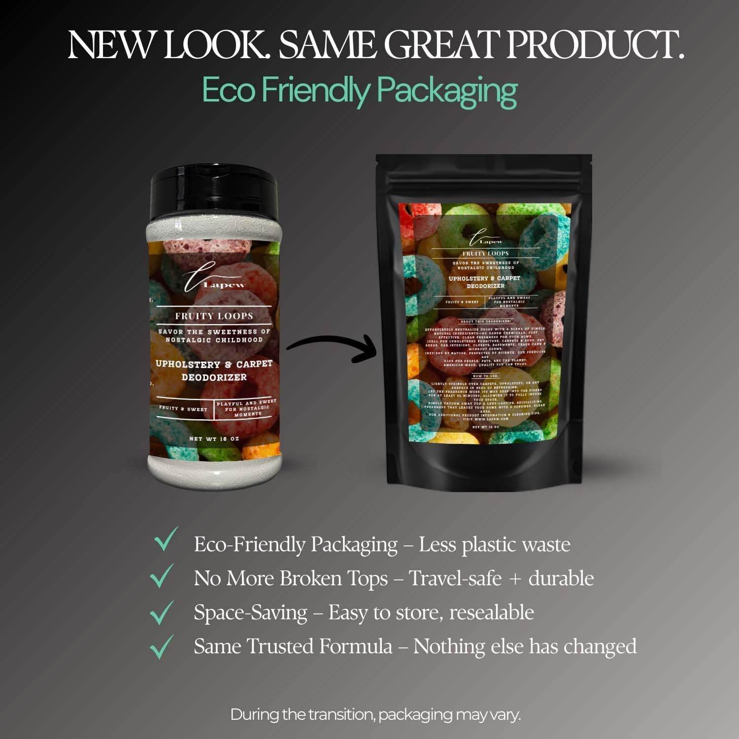 Fruity Loops Carpet Freshener Powder: Powerful Odor Eliminator for Home, Upholstery Deodorizer, Carpet Deodorizer, Pet Urine, Cat Litter Box - Fruity Loops Fragrance.