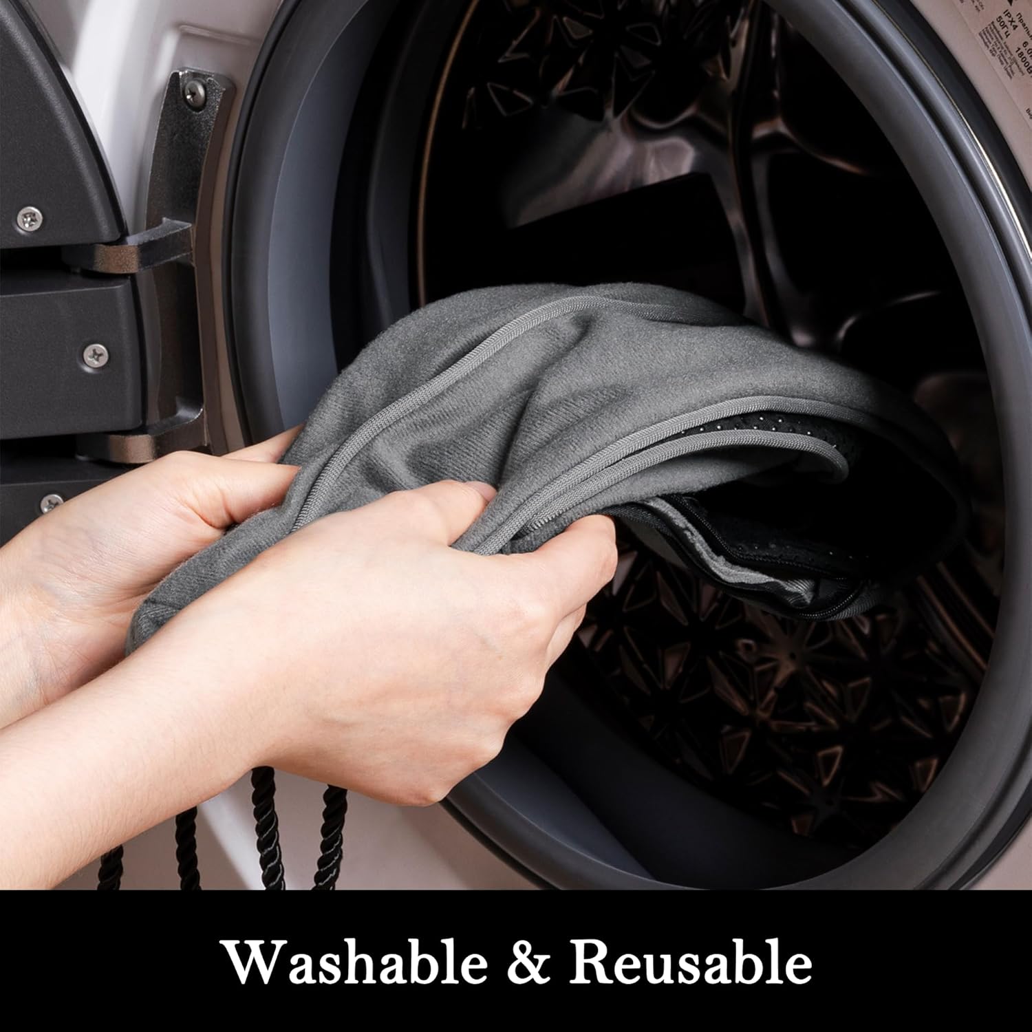 Sunolga 12" Door Draft Stopper Blocks Hot and Cold Air with Removable Washable Cover for Gaps Up to 3", All-Season Seal for Noise, Door Sweep for Bottom of Door and Window, Home Essentials, Gray