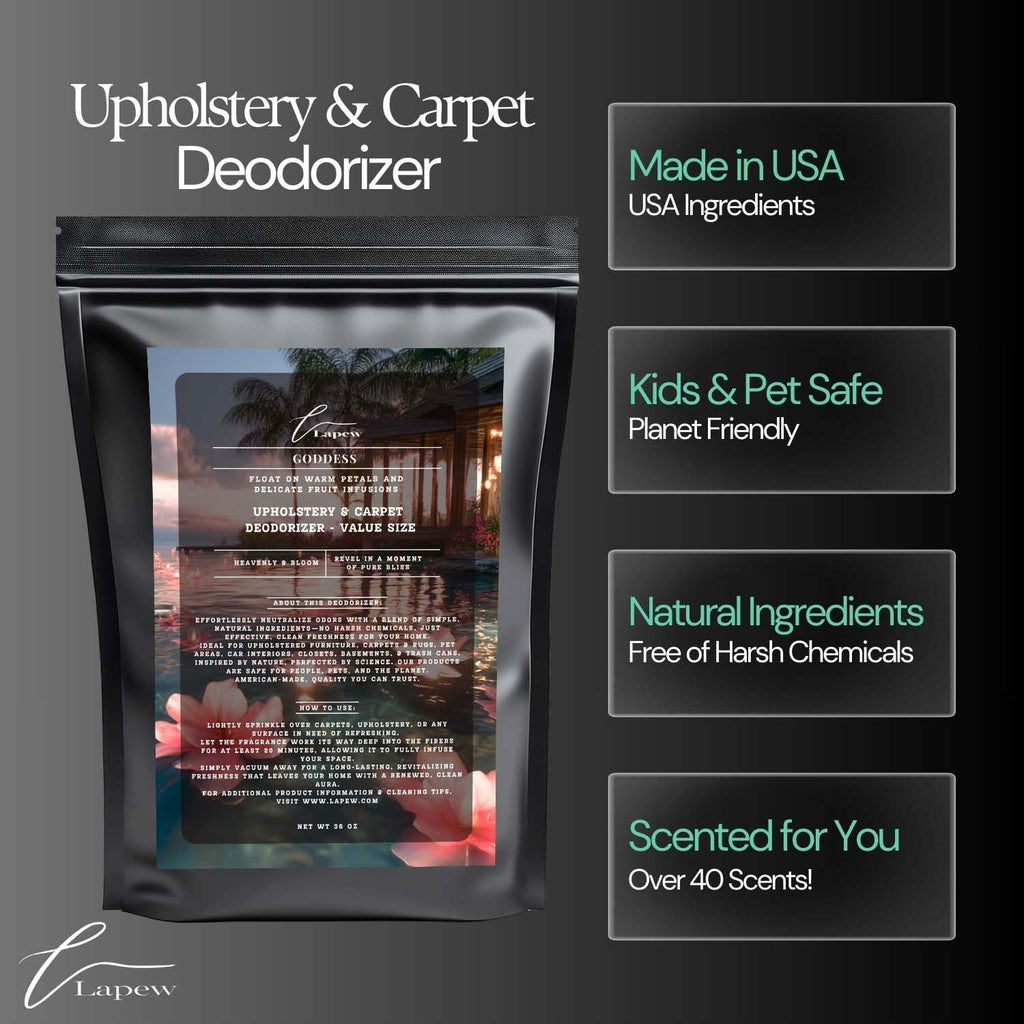 Goddess Carpet Freshener Powder Refill 36 oz | Powerful Odor Eliminator for Home | Upholstery Deodorizer | Carpet Deodorizer | Pet Urine | Cat Litter Box | Sweet Grace Fragrance