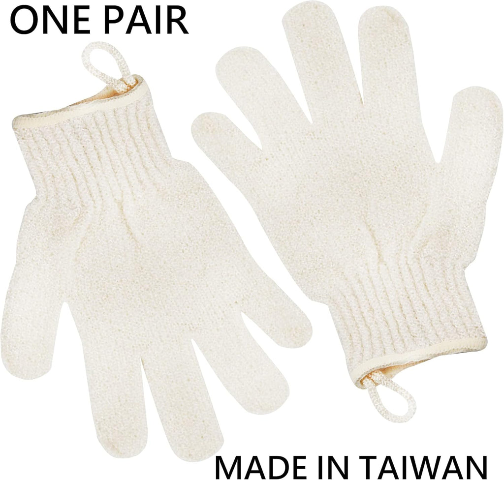 Exfoliating Glove - Body Scrub For Smooth And Soft Skin - Body Exfoliator For Ingrown Hair Dead Skin Remover And Itchy And Flaky Skin - Scrubber Shower Accessories For Women And Men 1 Pair Glove