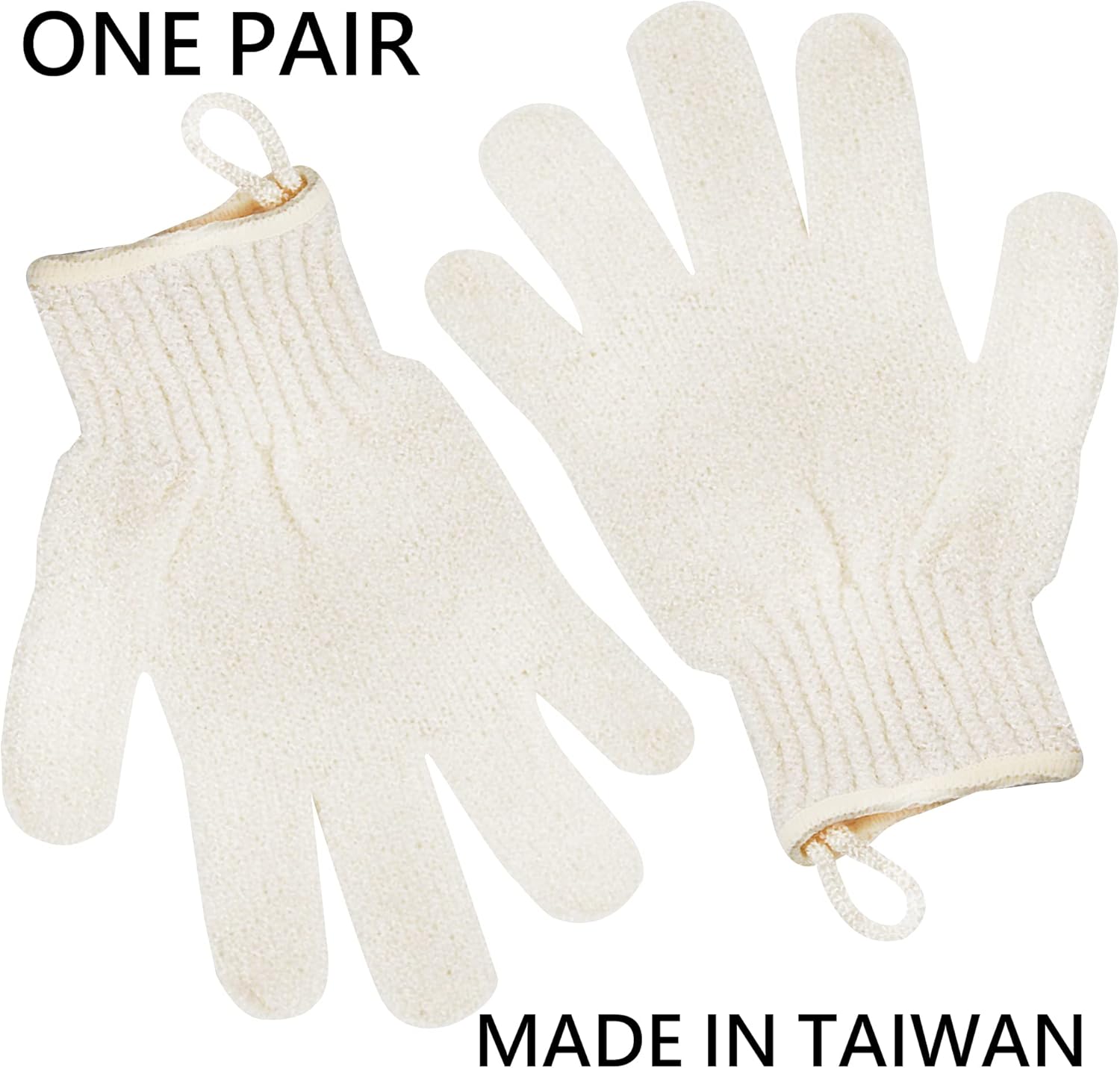 Exfoliating Glove - Body Scrub For Smooth And Soft Skin - Body Exfoliator For Ingrown Hair Dead Skin Remover And Itchy And Flaky Skin - Scrubber Shower Accessories For Women And Men 1 Pair Glove
