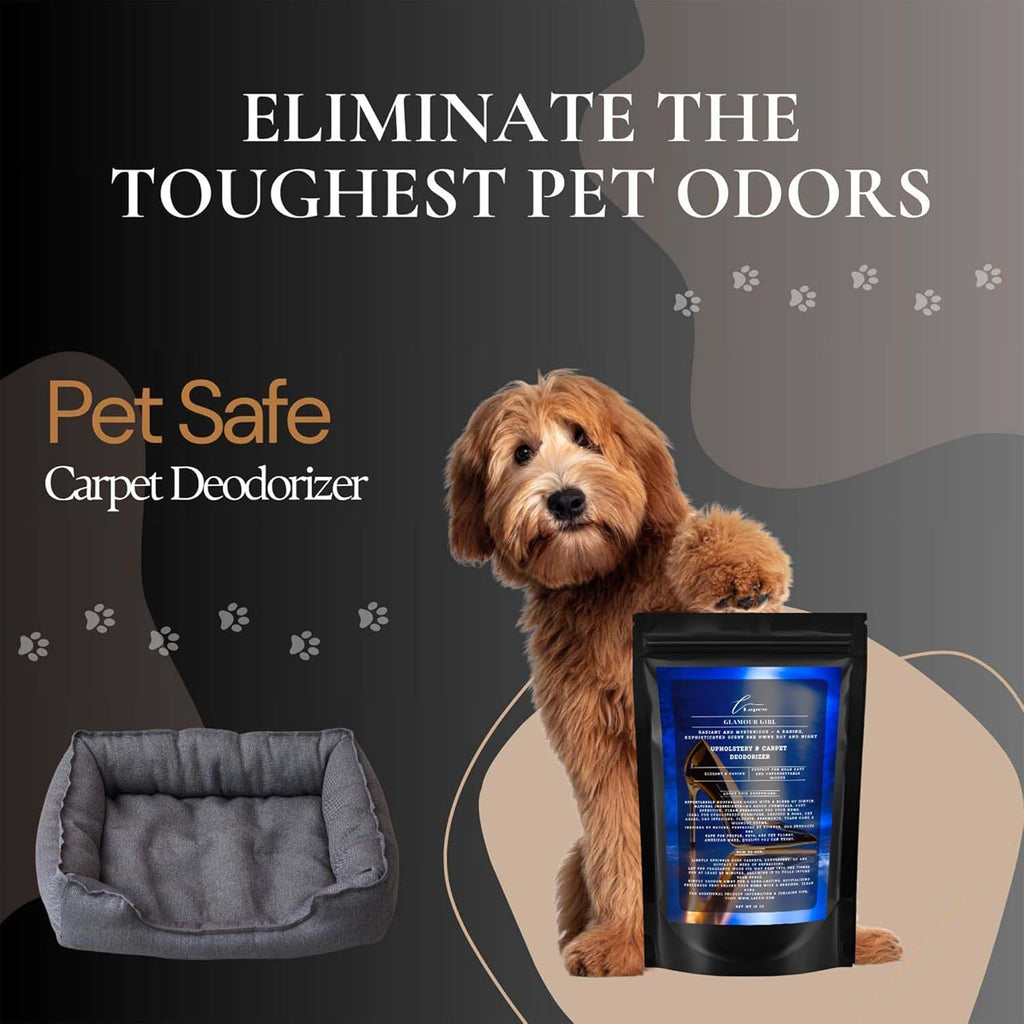 Glamour Girl Carpet Freshener Powder 16 oz | Powerful Odor Eliminator for Home | Upholstery Deodorizer | Carpet Deodorizer | Cat Litter Box | Good Girl Fragrance