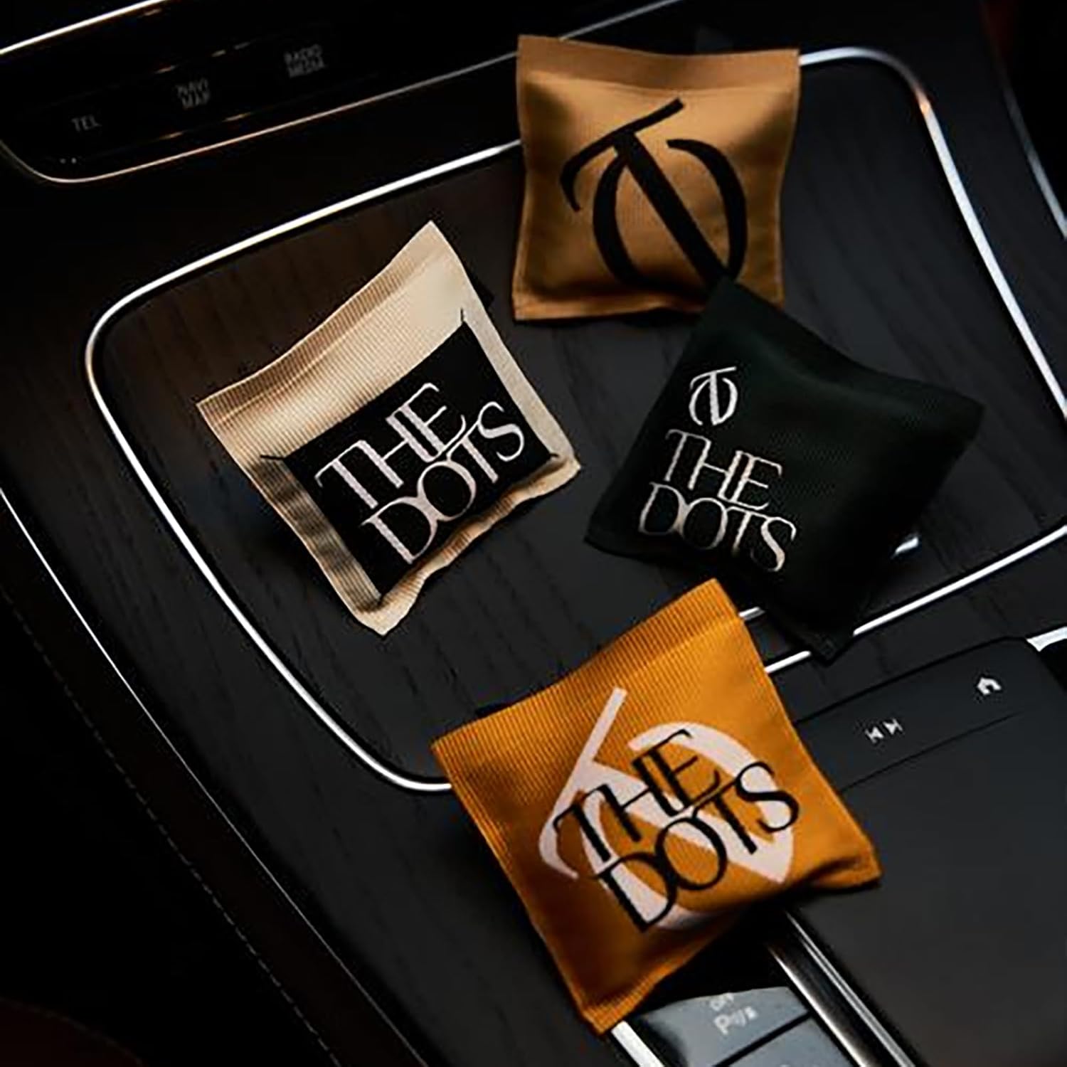 THEDOTS Series Moroccan Mint Tea Car Vent Clip, Fabric Sachet Air Freshener, 30 Days Long-Lasting for Car Interior Decor, Non-Toxic (1 Pack)