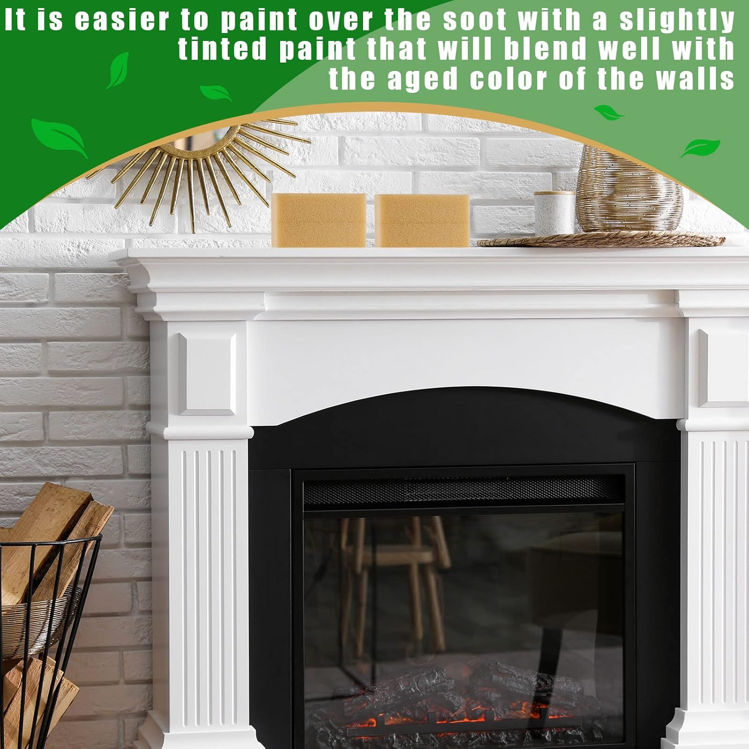 Tessco for you 12 Pcs Reusable Soot Eraser Sponge for Dry Cleaning - Effective Soot Remover for Pet Hair, Dust, and Dirt on Painted Walls, Books, and Car Interiors