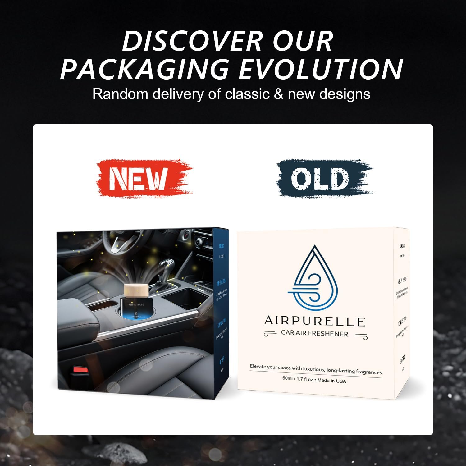 Car Air Freshener for Men & Women – Long-Lasting Woody Citrus Essential Oil Diffuser for Car Cup Holder – 50ML (1.7 FL OZ) Car Scent Diffuser, Inspired by Perfume – Made in USA