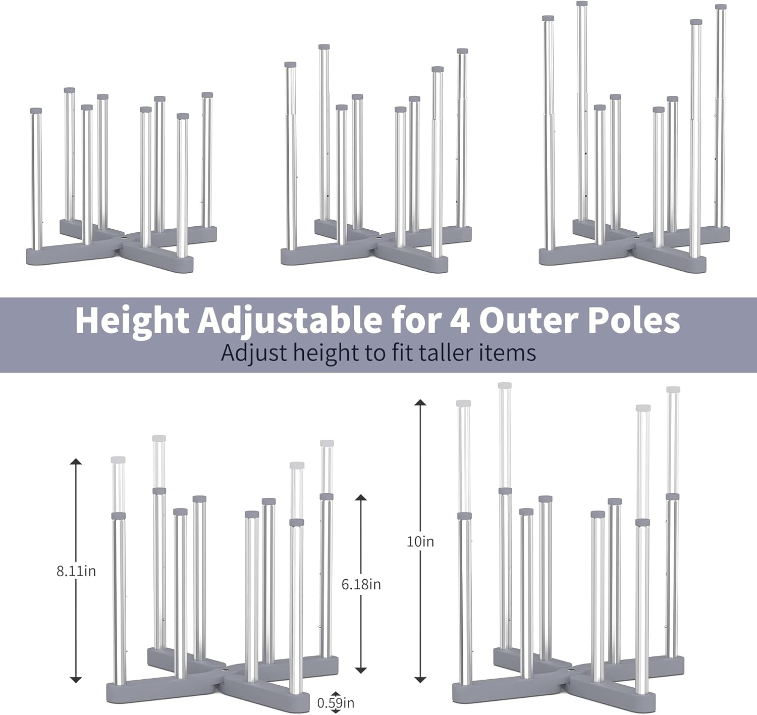 Baby Bottle Drying Rack, Reusable Bag Drying Rack, Water Bottle Drying Rack, Collapsible Drying Rack for Cups, Mugs and Glass, Sports Bottle Drying Rack