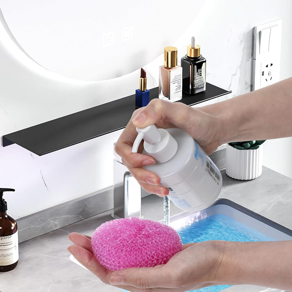 100 Pcs Plastic Scrubbers for Dishes, Round Pot Scrubbers for Kitchen Non Scratch Scouring Pads 3.35" Nylon Mesh Dish Scrubber Reusable Poly Mesh Scouring Dish Pads for Household Cleaning