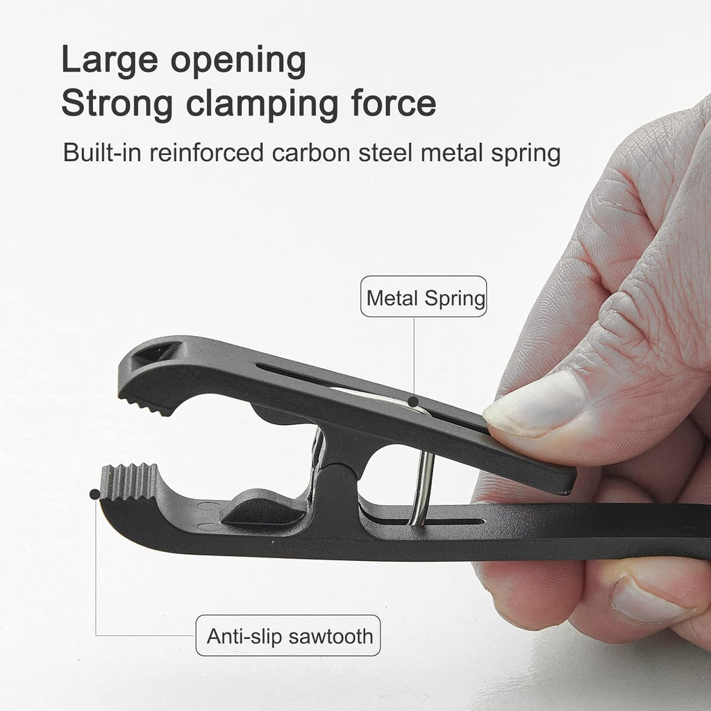 12 Pcs Large Clothes Pins Towel Clips, Multipurpose Clothes Pins Hook, Strong Plastic Clothes Hanger. S Hook for Shower Curtain Laundry Clothes pins