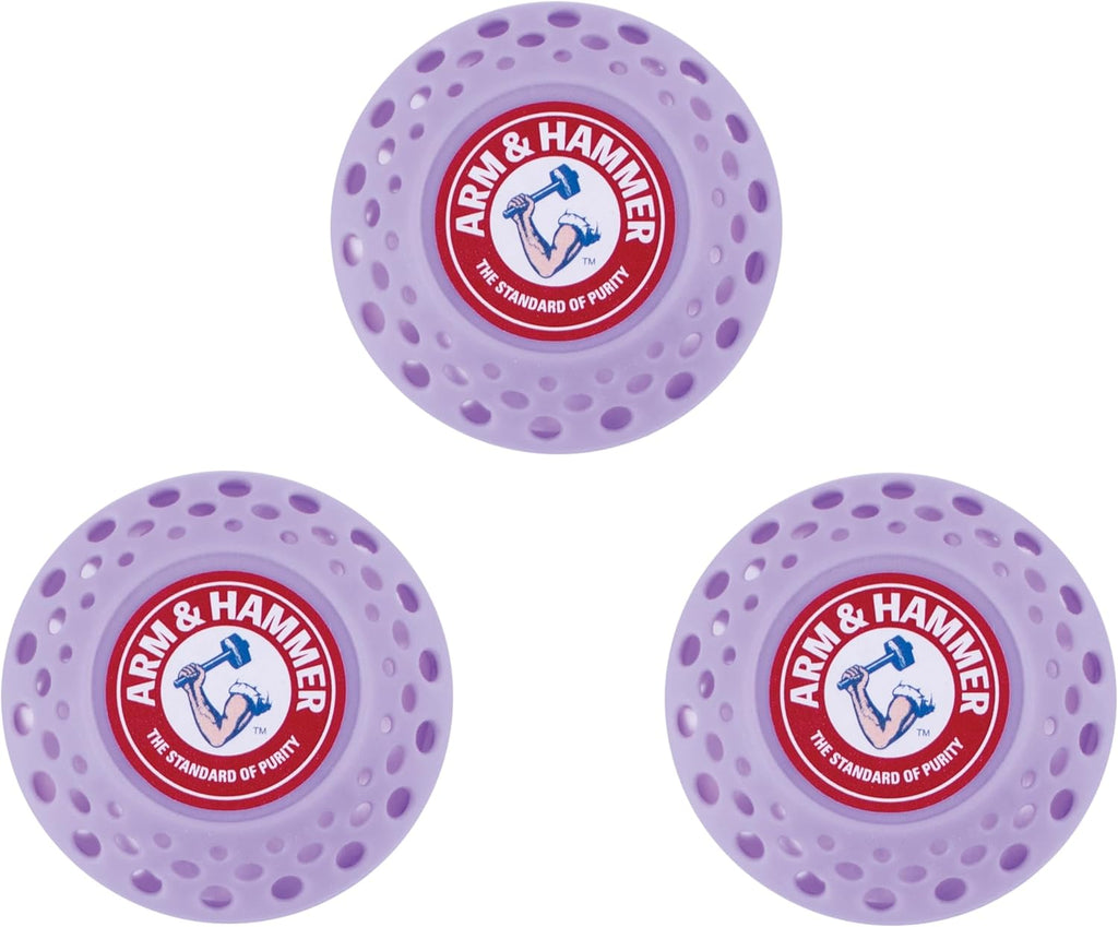 Arm & Hammer Odor Busterz Deodorizing Balls - Air Freshener and Odor Eliminator - Long-Lasting Freshness for Home, Bathroom, Closet, Gym Bags, Sports Gear and More - 3-Count, Calming Lavender Scent