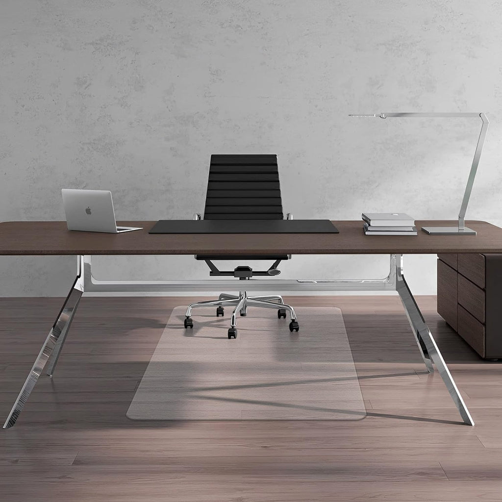 FuturHydro Chair Mat for Hardwood Floor, 30" x 48" Clear Anti-Slip Computer Desk Chair Floor Mat, Easy Glide, Transparent Mats for Office, Home and Gaming Floors (Rectangle)