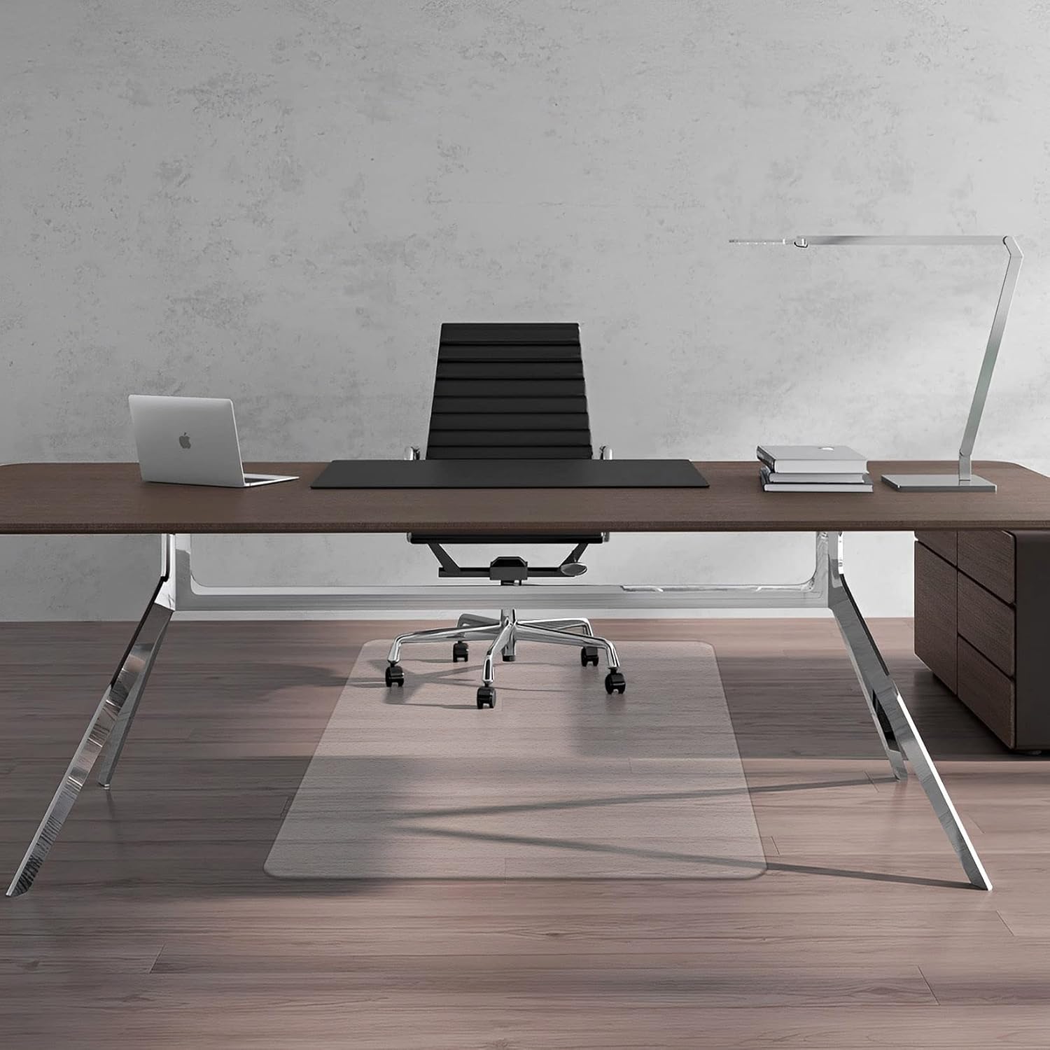 FuturHydro Chair Mat for Hardwood Floor, 30" x 48" Clear Anti-Slip Computer Desk Chair Floor Mat, Easy Glide, Transparent Mats for Office, Home and Gaming Floors (Rectangle)