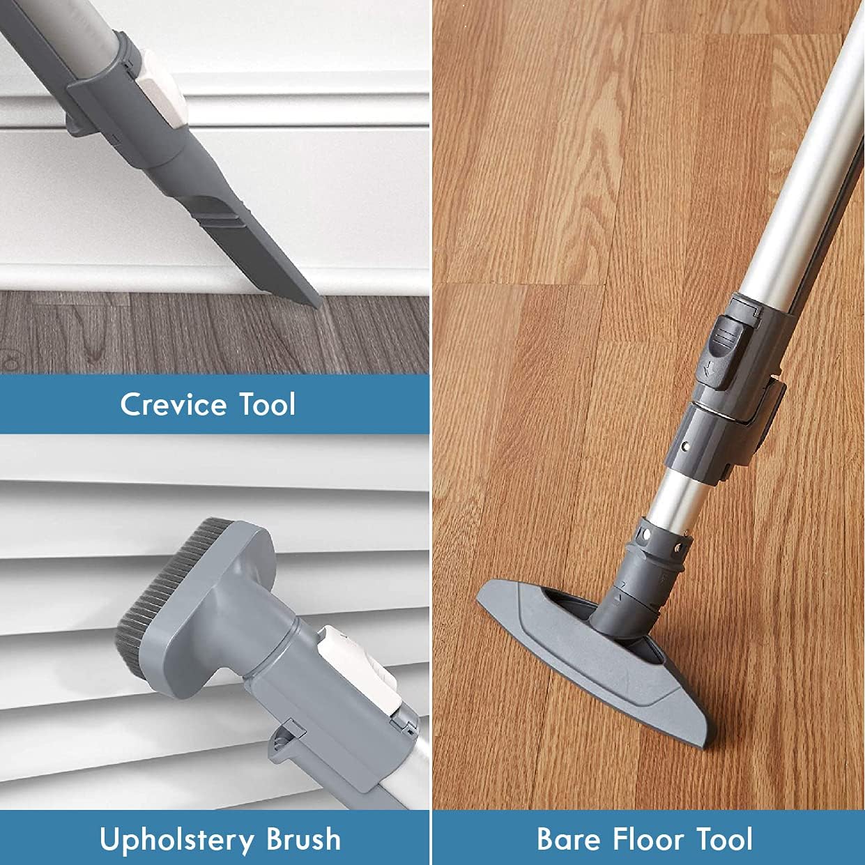 Kenmore BC3005 Pet Friendly Lightweight Bagged Canister Vacuum Cleaner with Extended Telescoping Wand, HEPA, 2 Motors, Retractable Cord, and 4 Cleaning Tools, Blue