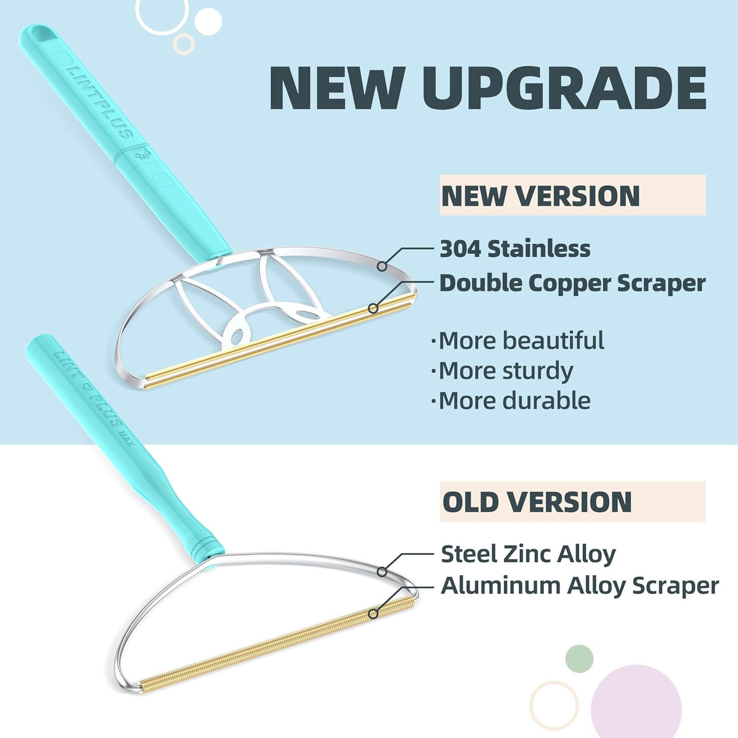 Flex MAX & Pro Pet Hair Remover Kit by LINTPLUS - Dog & Cat Hair Removal Tool for Furniture, Carpets, Rugs & Couches - Easy to Use, Reusable Carpet Scraper for Pet Hair