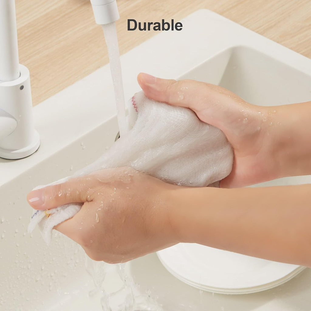 JOYMOOP Cleaning Cloths, Reusable Multi-Purpose Cleaning Rags, Highly Absorbent Kitchen Dish Towels, Quick Drying, Counters & Washing Dishes,11" x11" - 2pcs