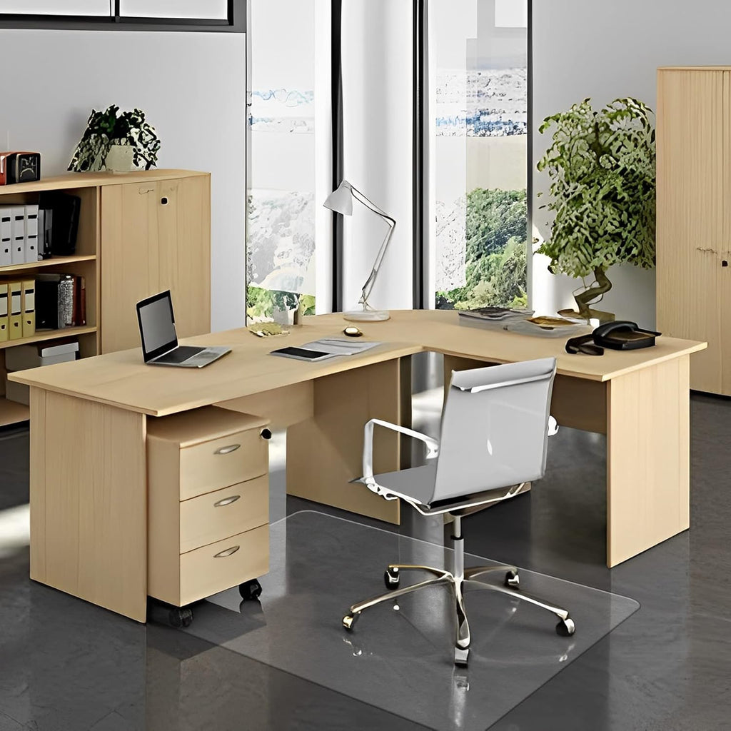 FuturHydro Office Chair Mat for Hardwood Floor, 36" x 48" Clear Computer Chair Mats, Plastic Rolling Chair Mat for Office, Home and Gaming Floors (Rectangle)