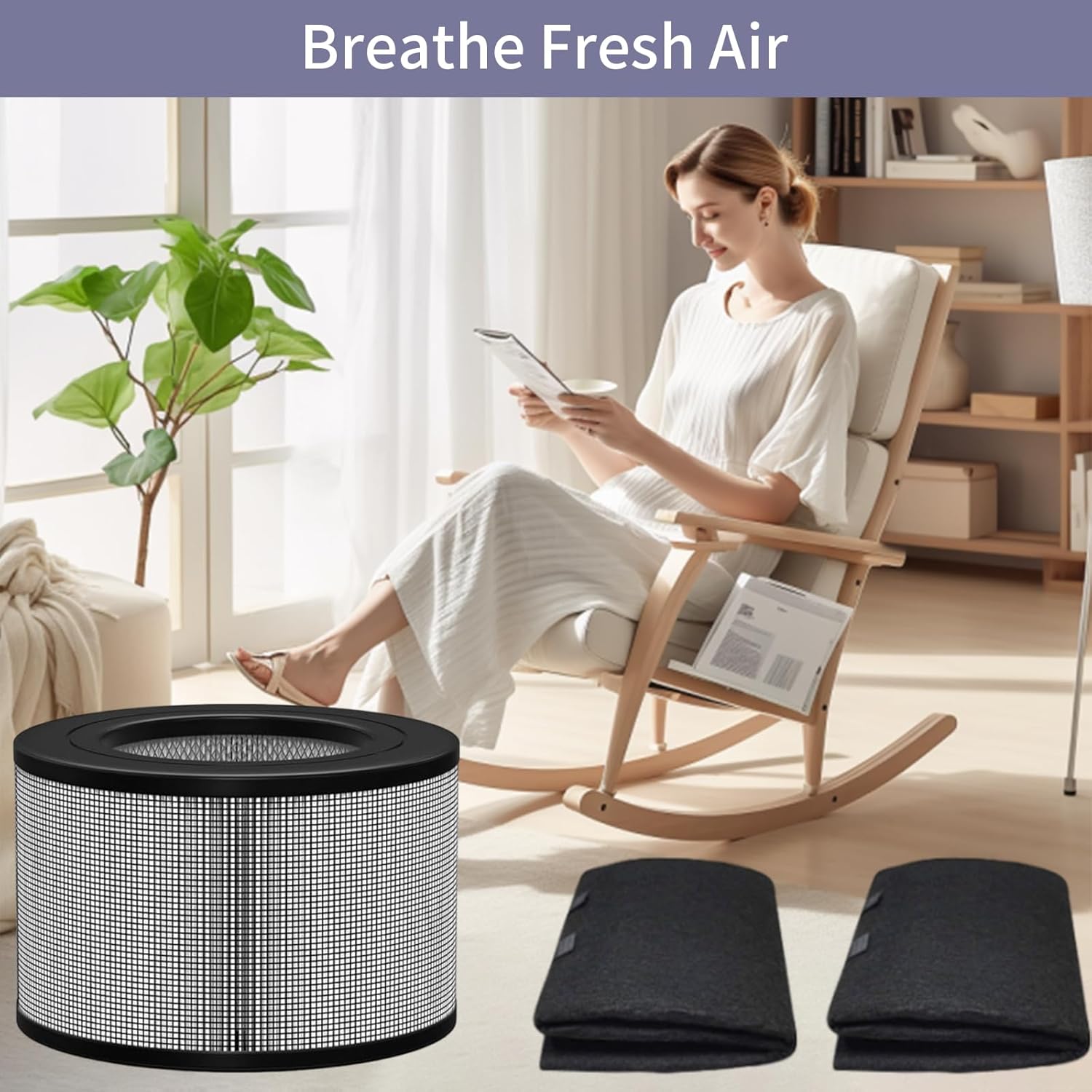 Replacement H13 HEPA Filter Compatible with Honeywell 22500 Air Purifier