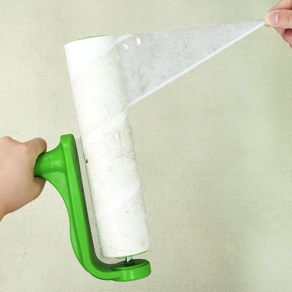 10 inch Mega Lint Roller Refills Compatible with Evercare Layers Smart Design Large Floor Lint Rollers Extreme Stick 10'' Wide Sticky Roller Refills 60 Sheets per Roll 5 Pack Total 300 Sheets