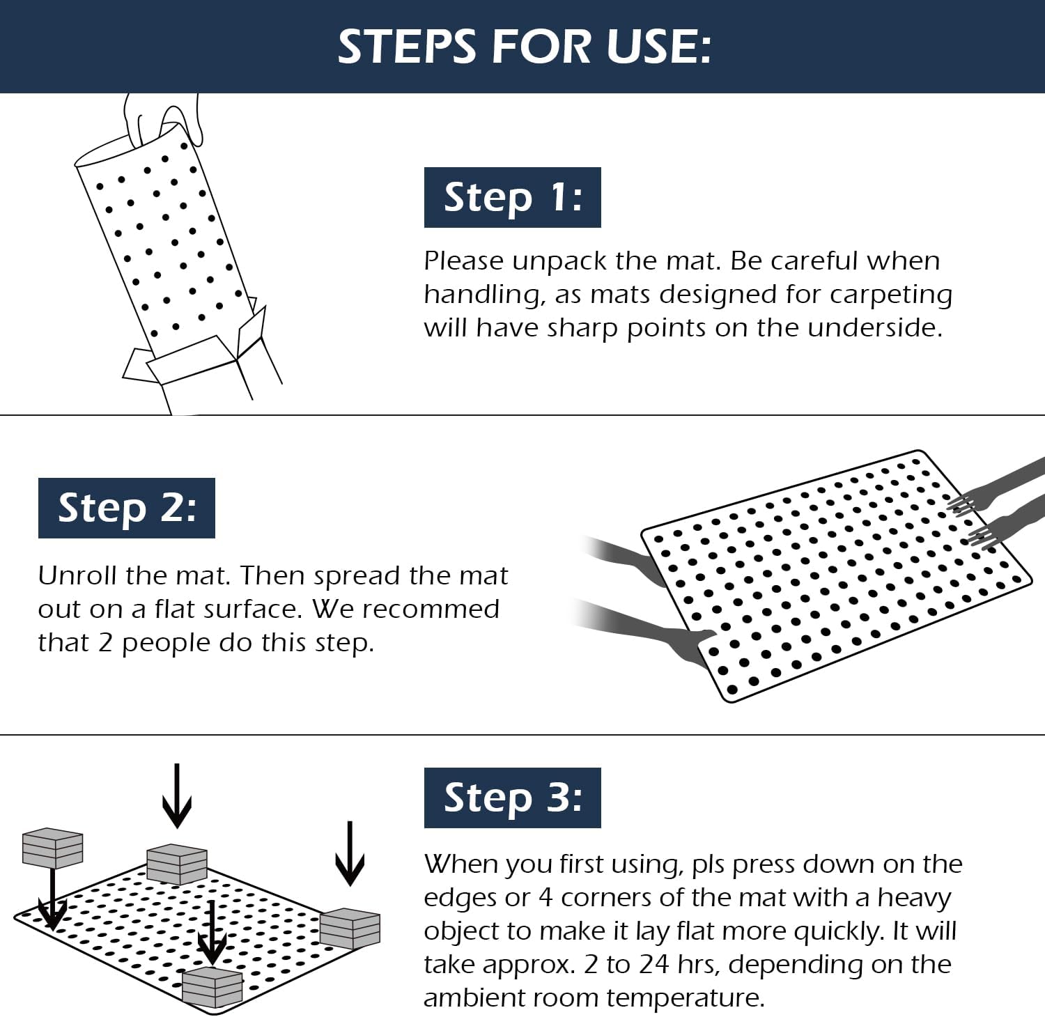 SALLOUS Chair Mat for Carpet, 36" x 48" Office Chair Mat for Carpeted Floors, Heavy Duty Vinyl Floor Mat with Grips, Floor Protector Computer Desk Mat for Home Office (Clear)