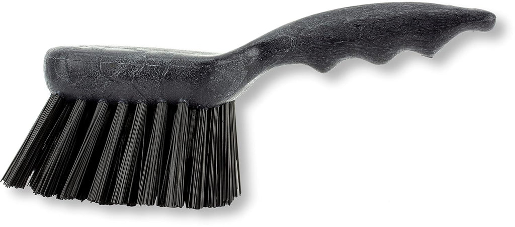 SPARTA 40541EC03 Plastic Scrub Brush, Utility Brush, Kitchen Brush With Hanging Hole For Cleaning, 8 Inches, Black