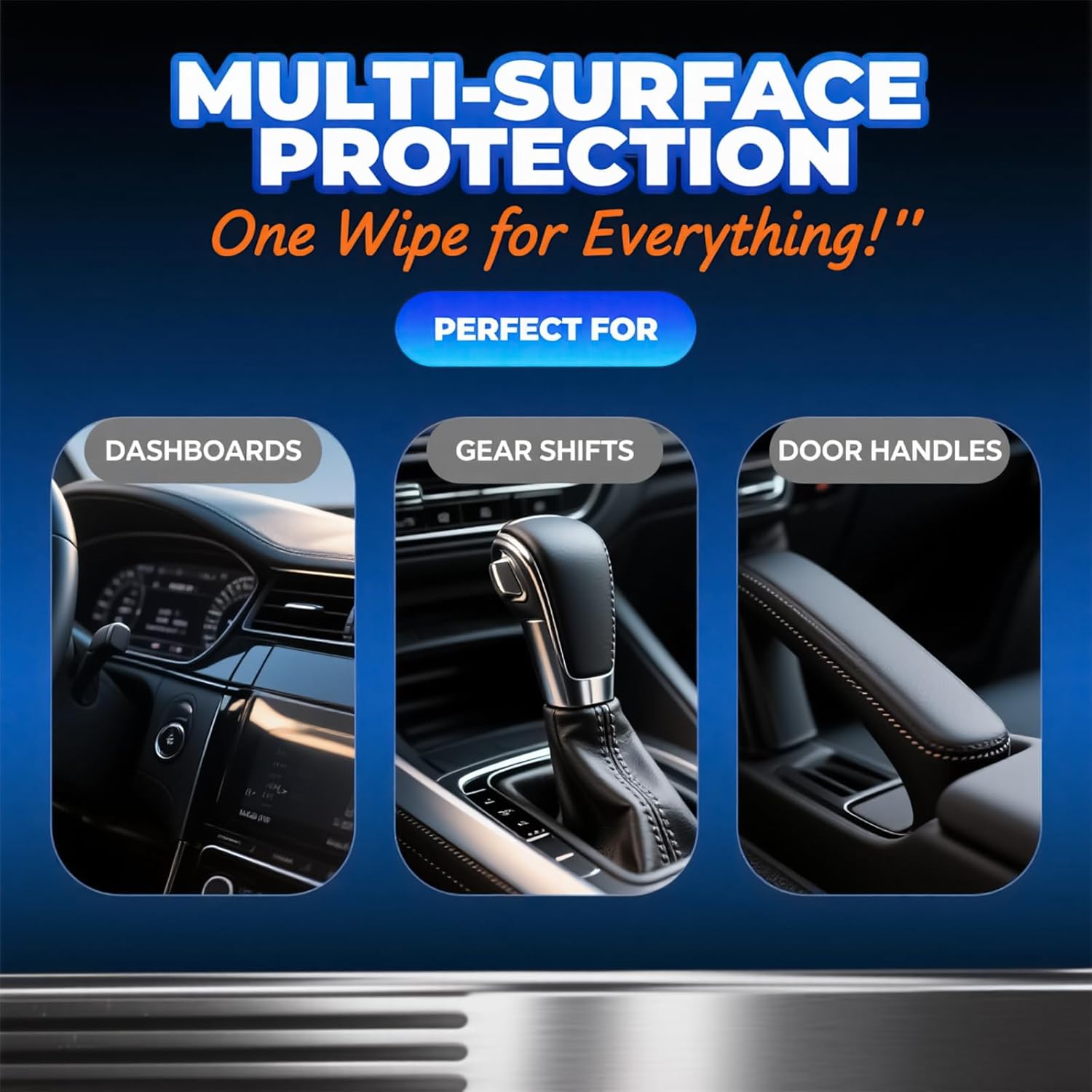 Car Interior Cleaning Wipes, All-Purpose Cleaning Wipes, Cleaning Wipe for Interior Auto Detailing, Multi-Purpose Automotive Wipes for Leather, Dashboard, Steering Wheel, Sofa, etc. 3packs.(60PCS)