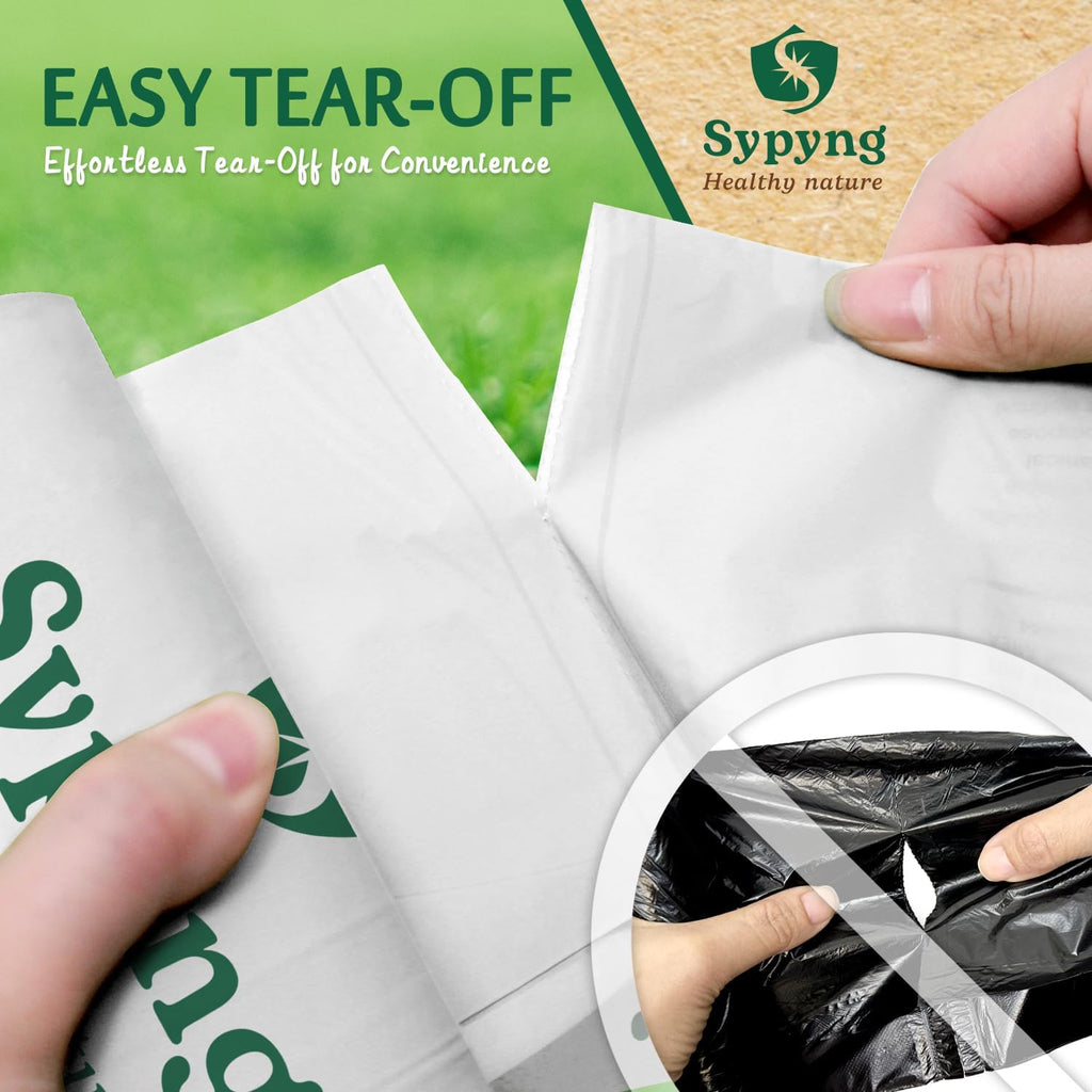 Compostable Kitchen Waste Trash Bags 1.6-2 Gallon (100 Pack) Heavy Duty 100% Biodegradable White Compost Bags for Countertop Bin, ASTM D6400, BPI & OK Compost HOME Certified, Eco-Friendly & Recyclable