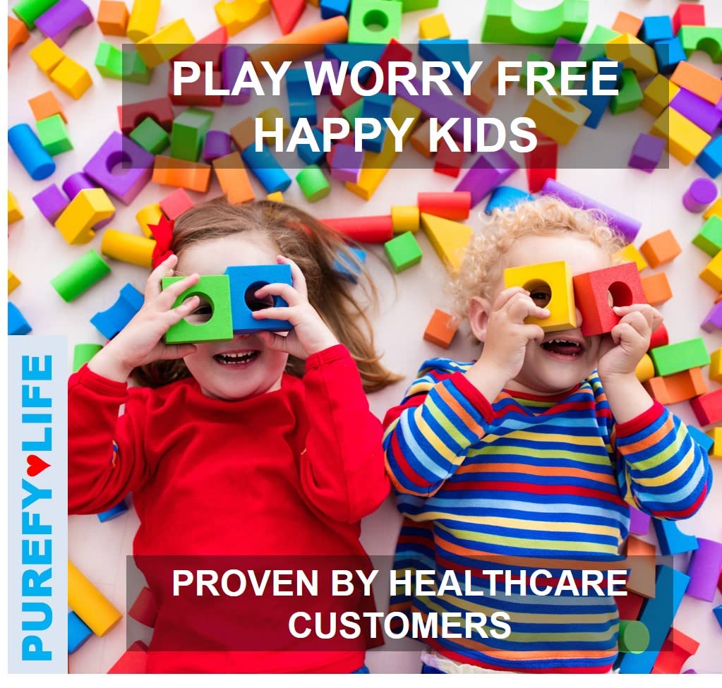 PUREFY Baby Everything Cleaner (16oz + Concentrate Makes 80oz) Hypoallergenic. Hypochlorous Technology. No Residue. Unscented. No Rinse. Baby Safe cleaner for Toys, Pacifier, High Chair, and Nursery. Fine Spray for Everywhere Everything.